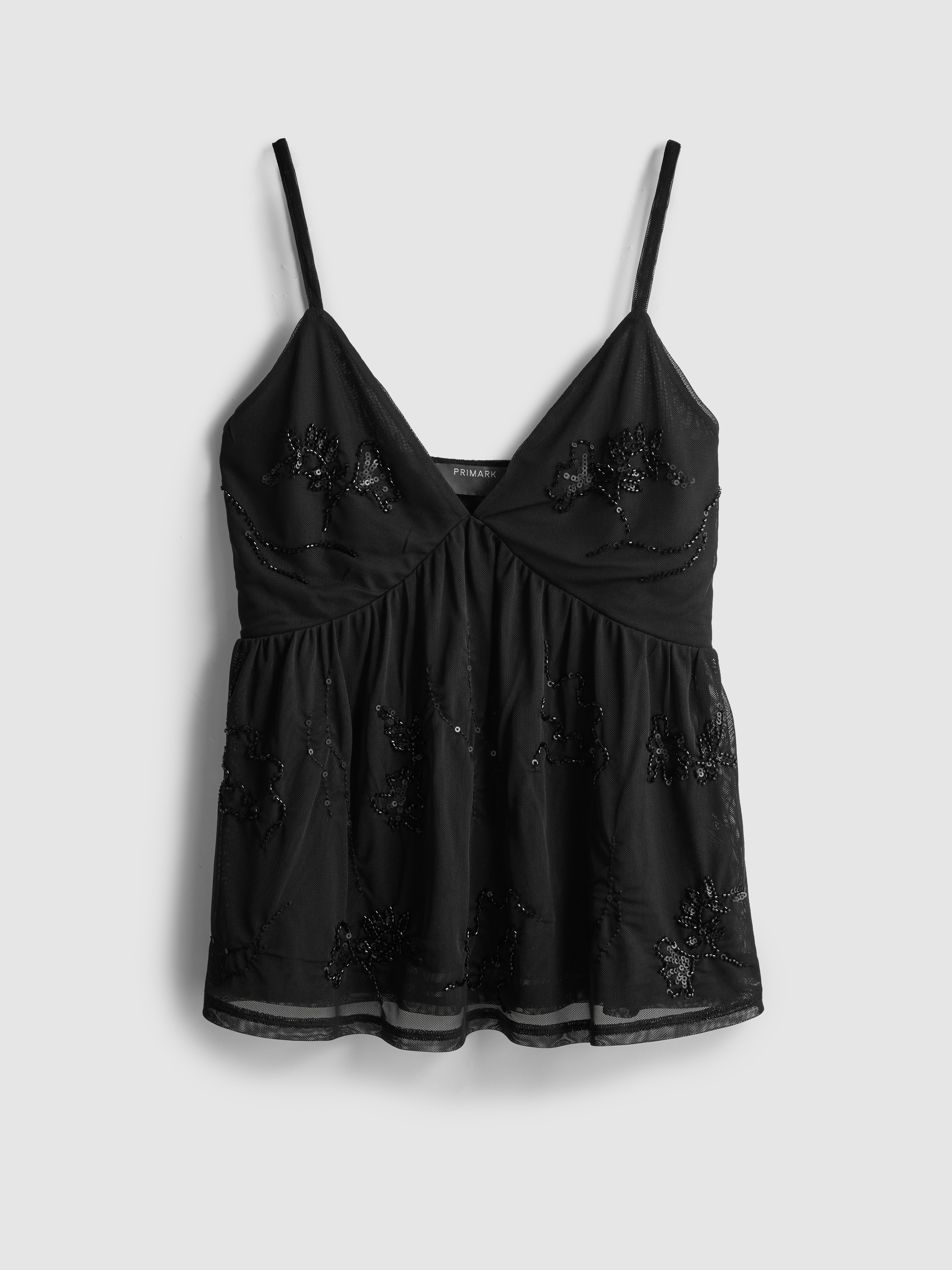 Babydolltop met kraaltjes Paula Echevarría