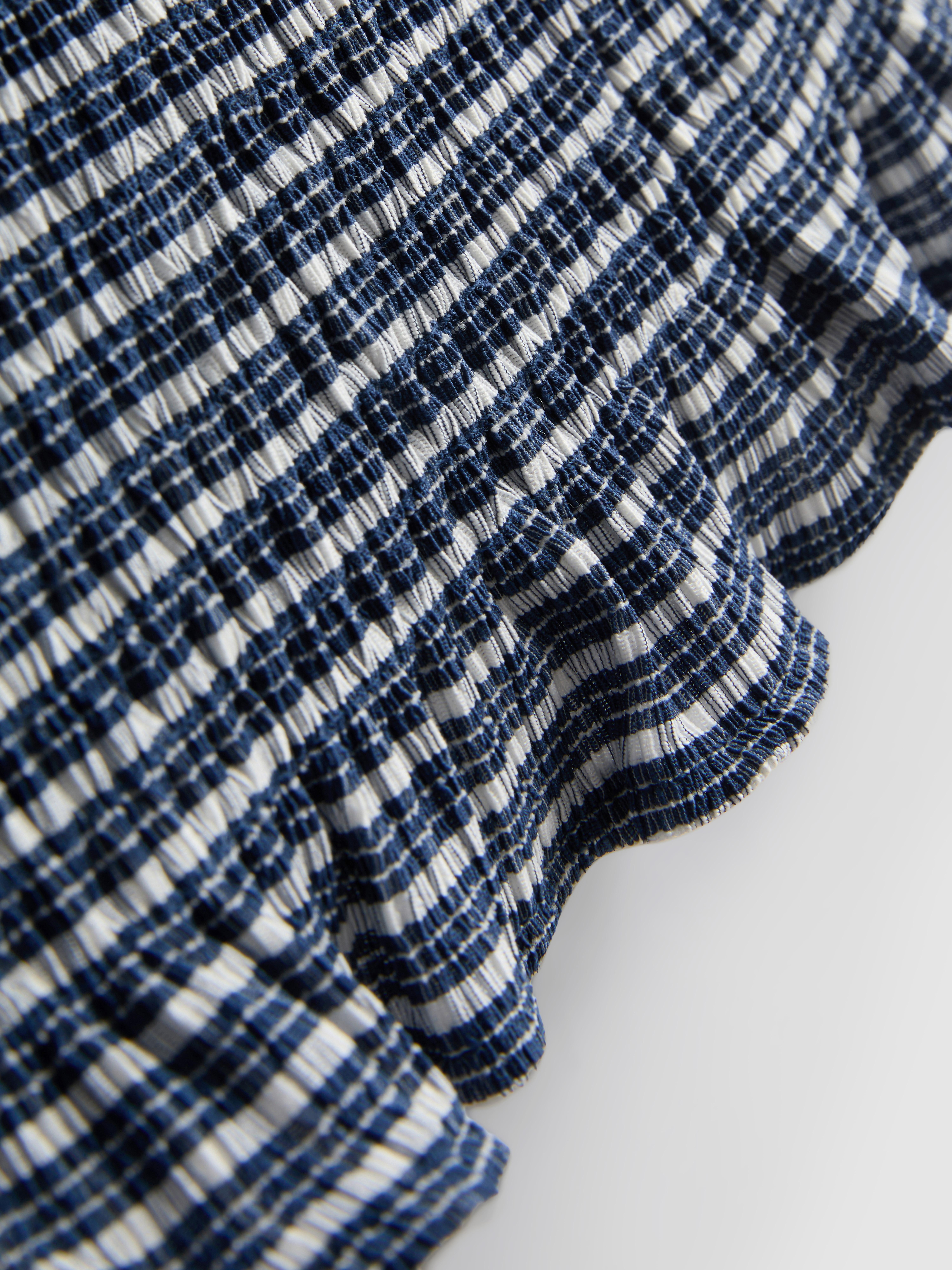 Paula Echevarría Gingham Ruffle Bandeau Top