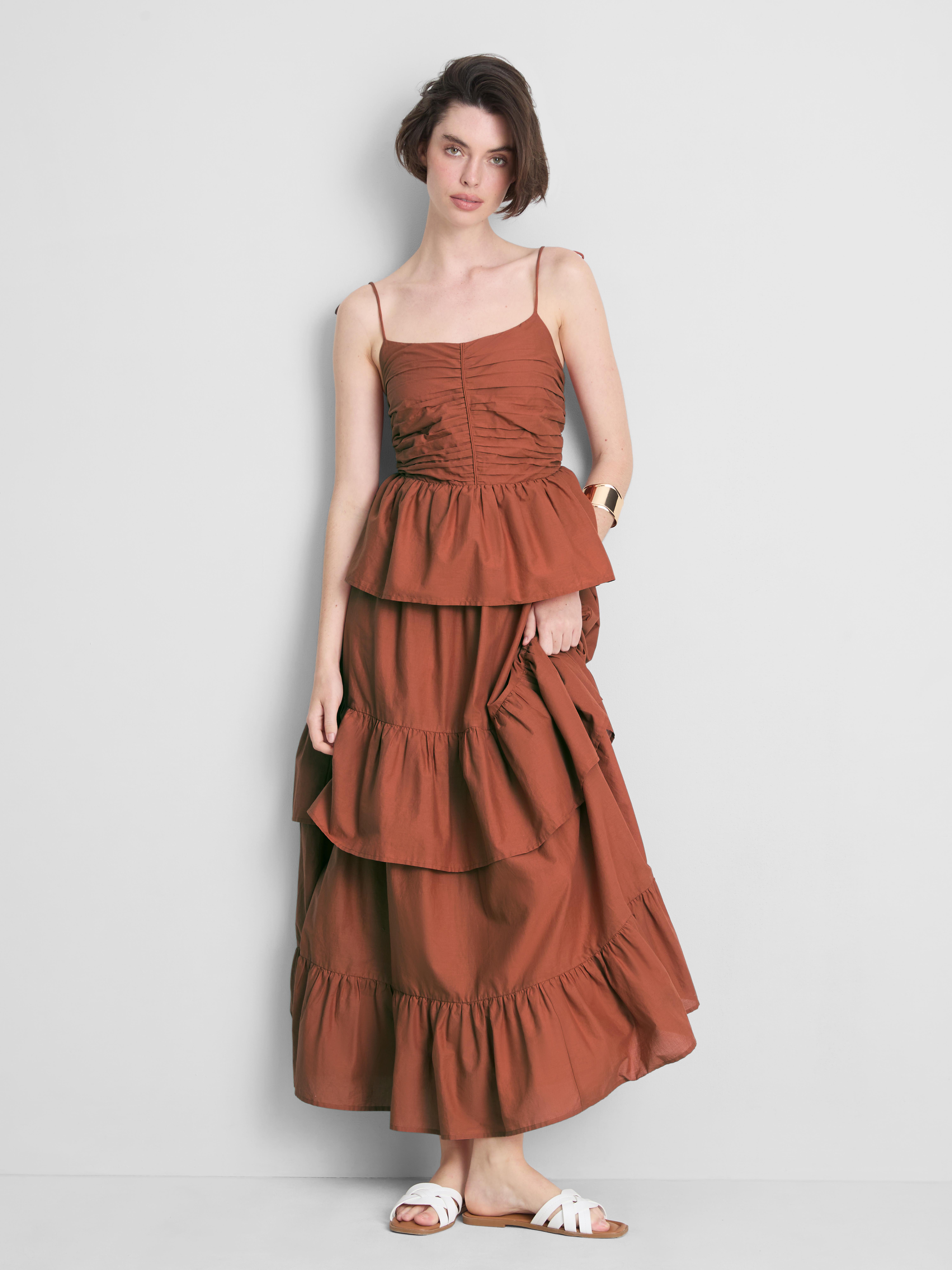 oasis floral tiered midi dress Oasis Floral Guayana Ruffle Tiered Midi Dress YELLOW-MUL / S by Sugarlips