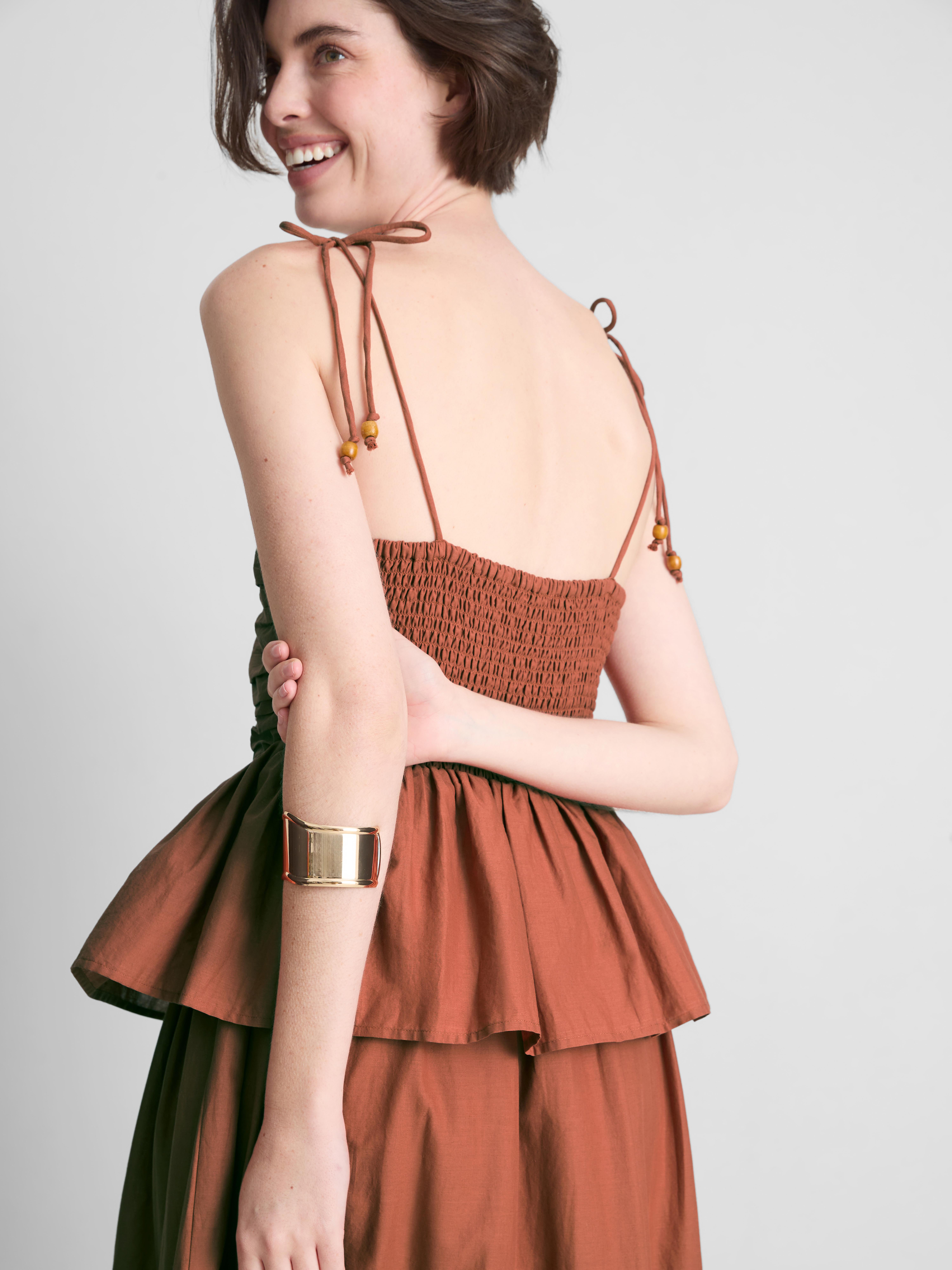 Tiered Ruffle Midi Dress