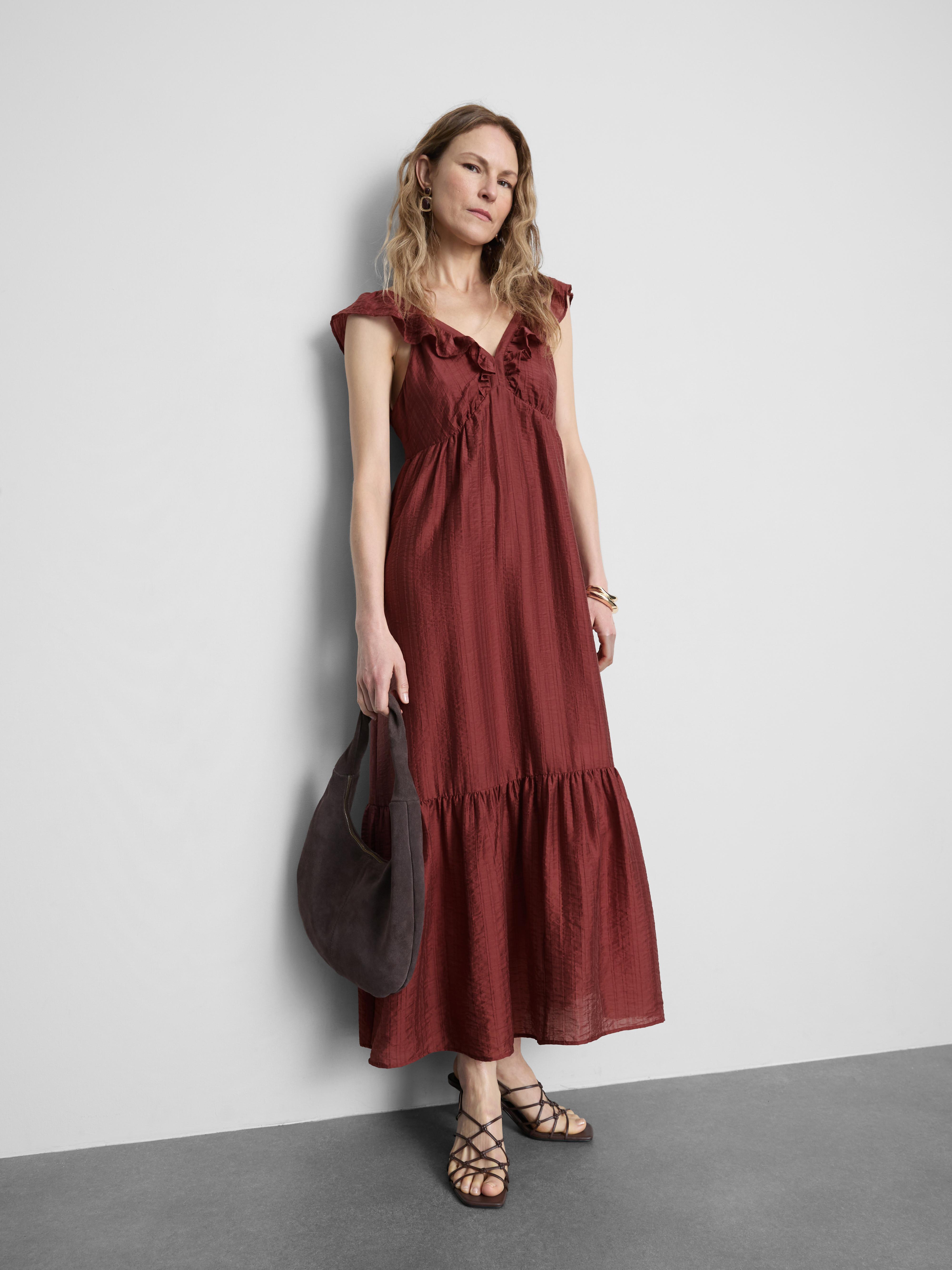 open lace back dress Penny Lane Red Sequin Mini Dress - US 14