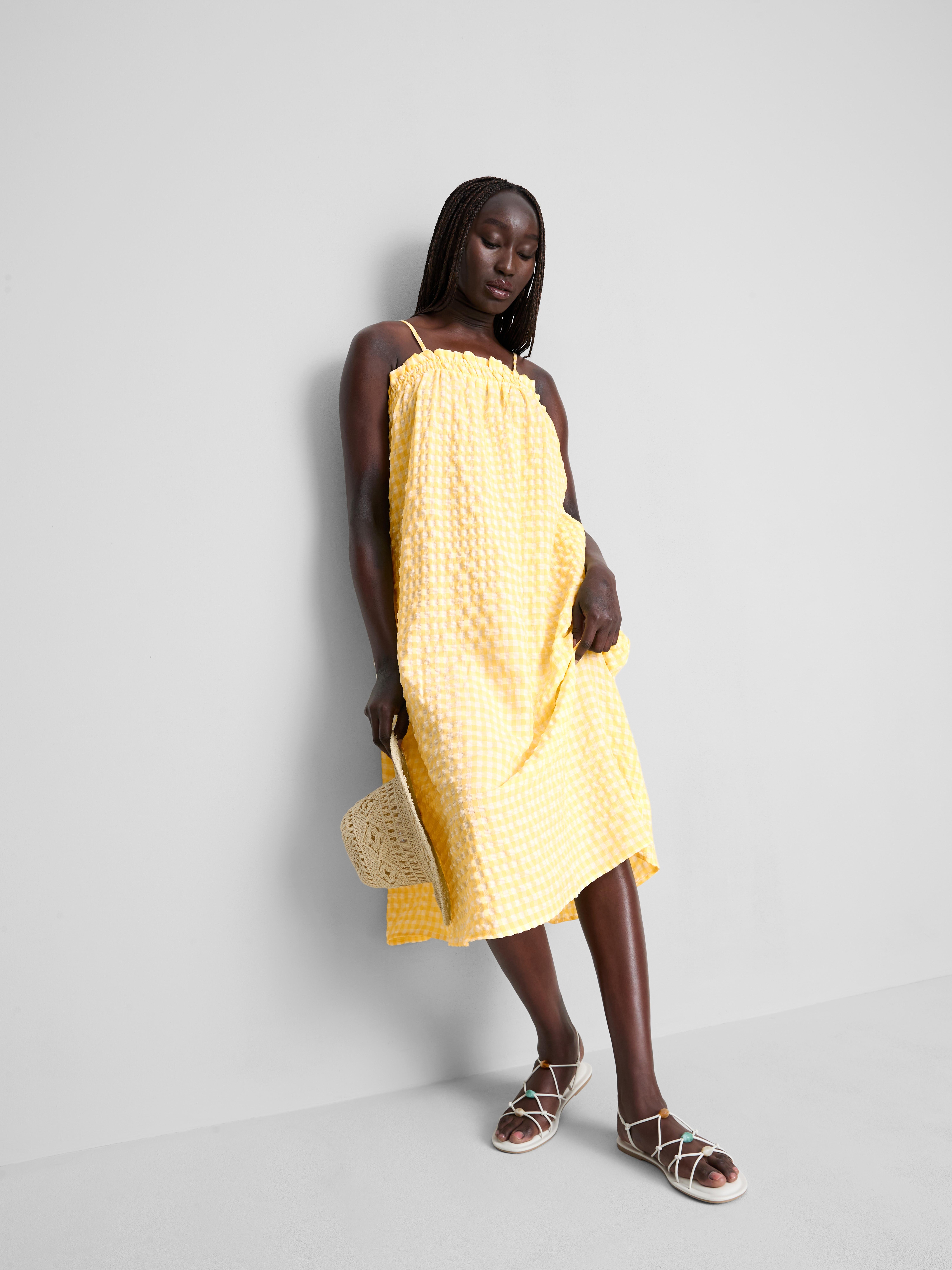 Women's Multi The Edit Linen-Blend Printed Halter Midi Dress | Primark