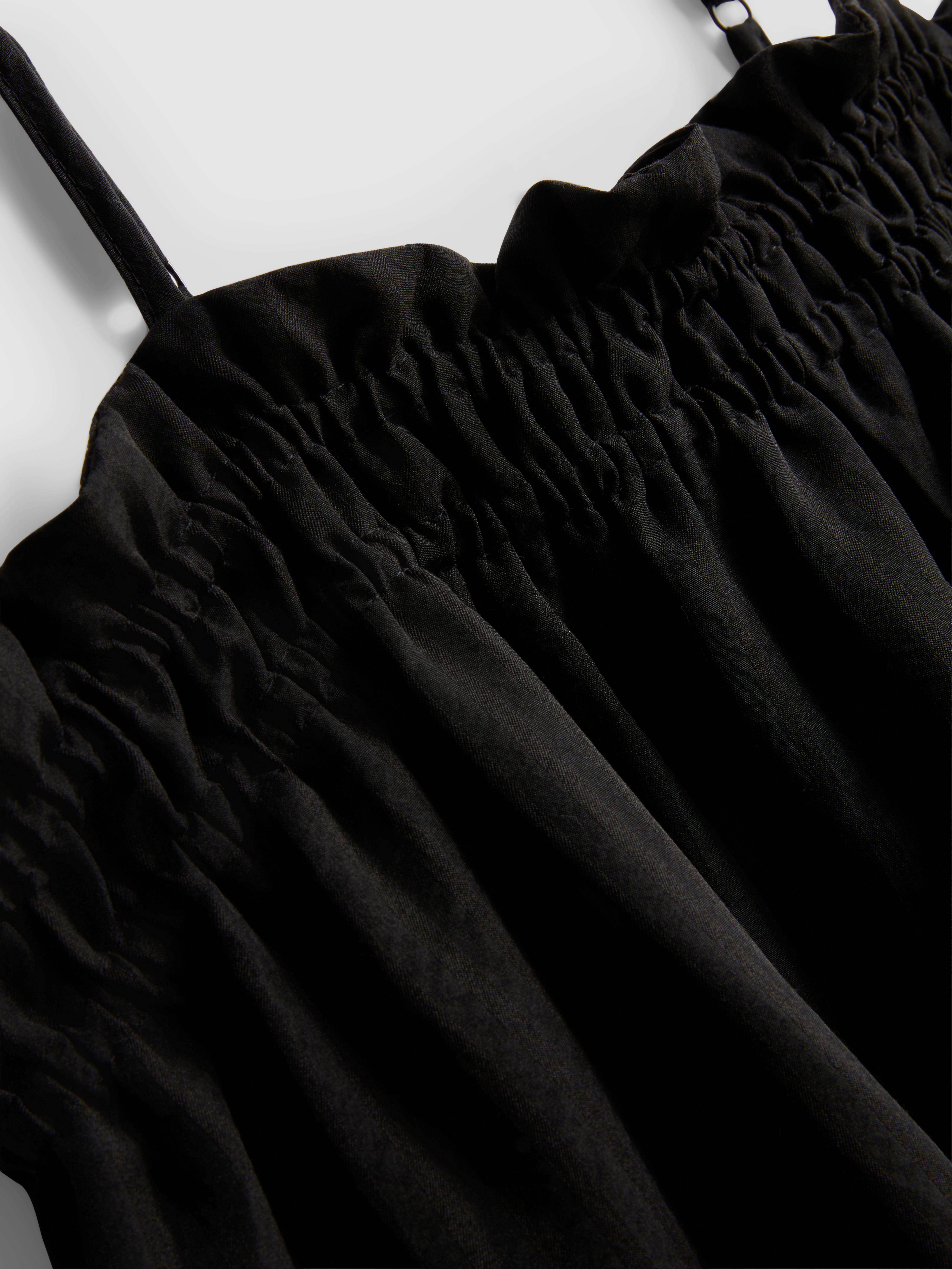 Seersucker Column Midi Dress