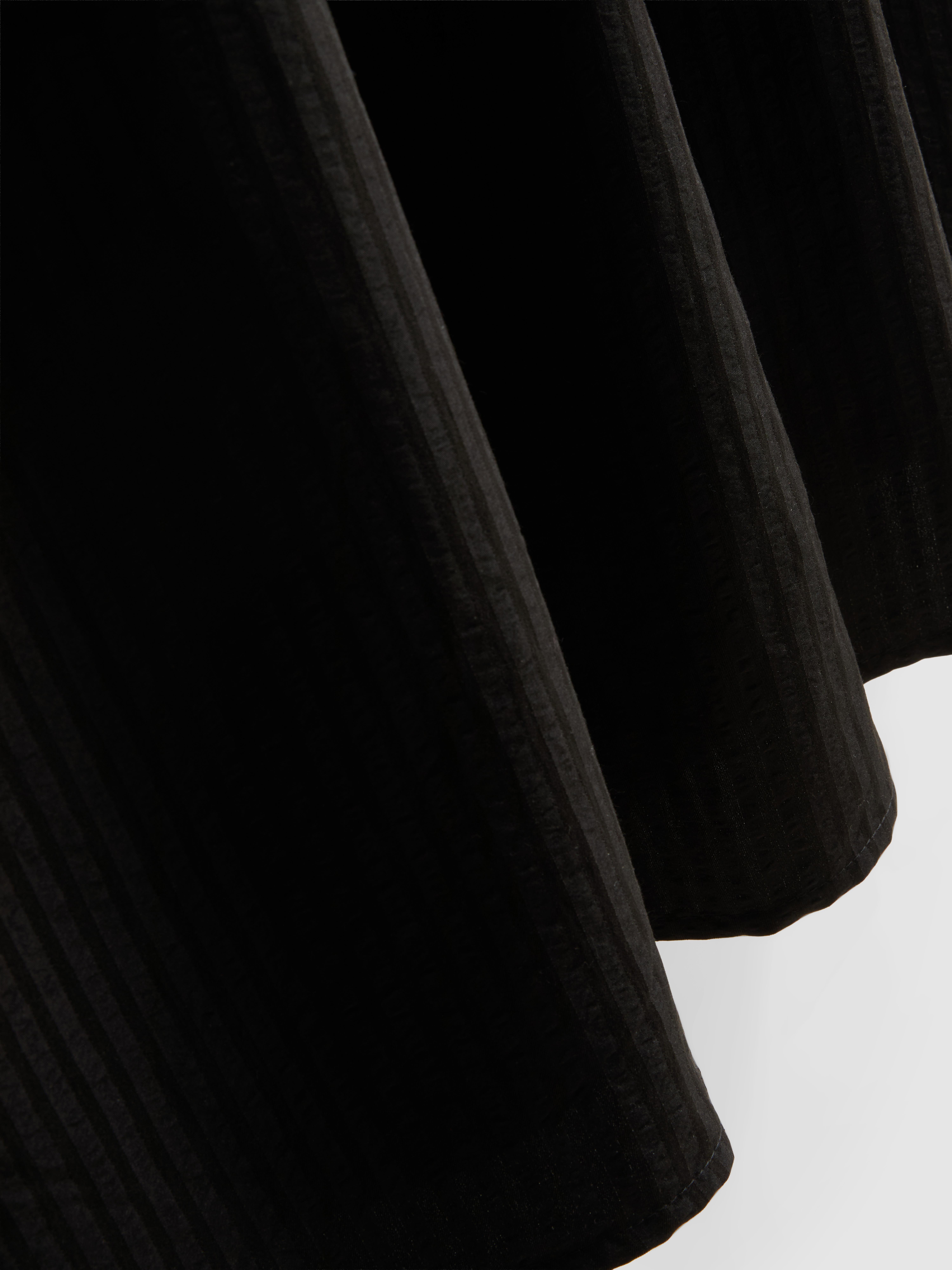 Seersucker Column Midi Dress