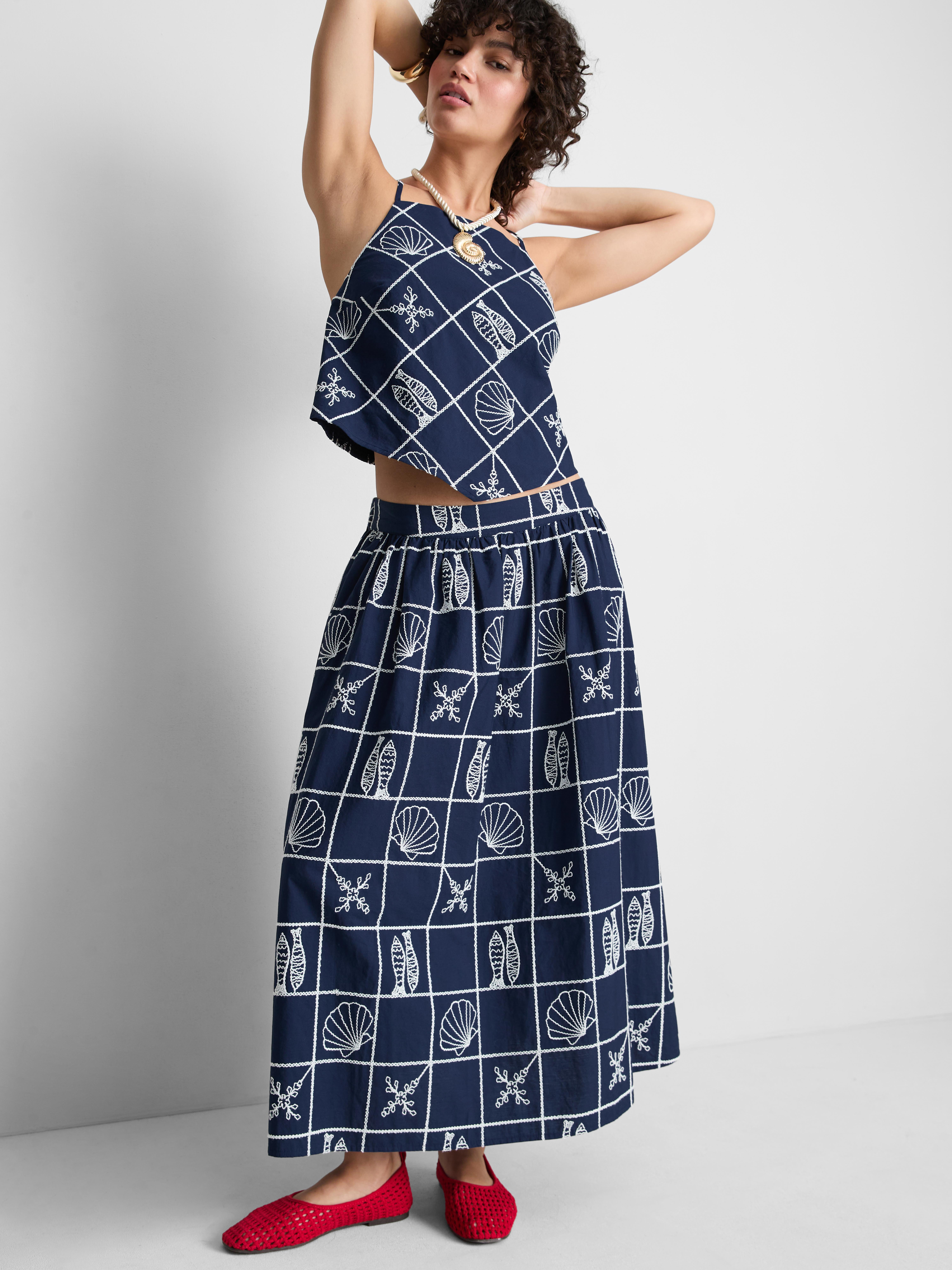 halter neck long summer dresses Blair Summer Open Back Halter Maxi Dress main image 1