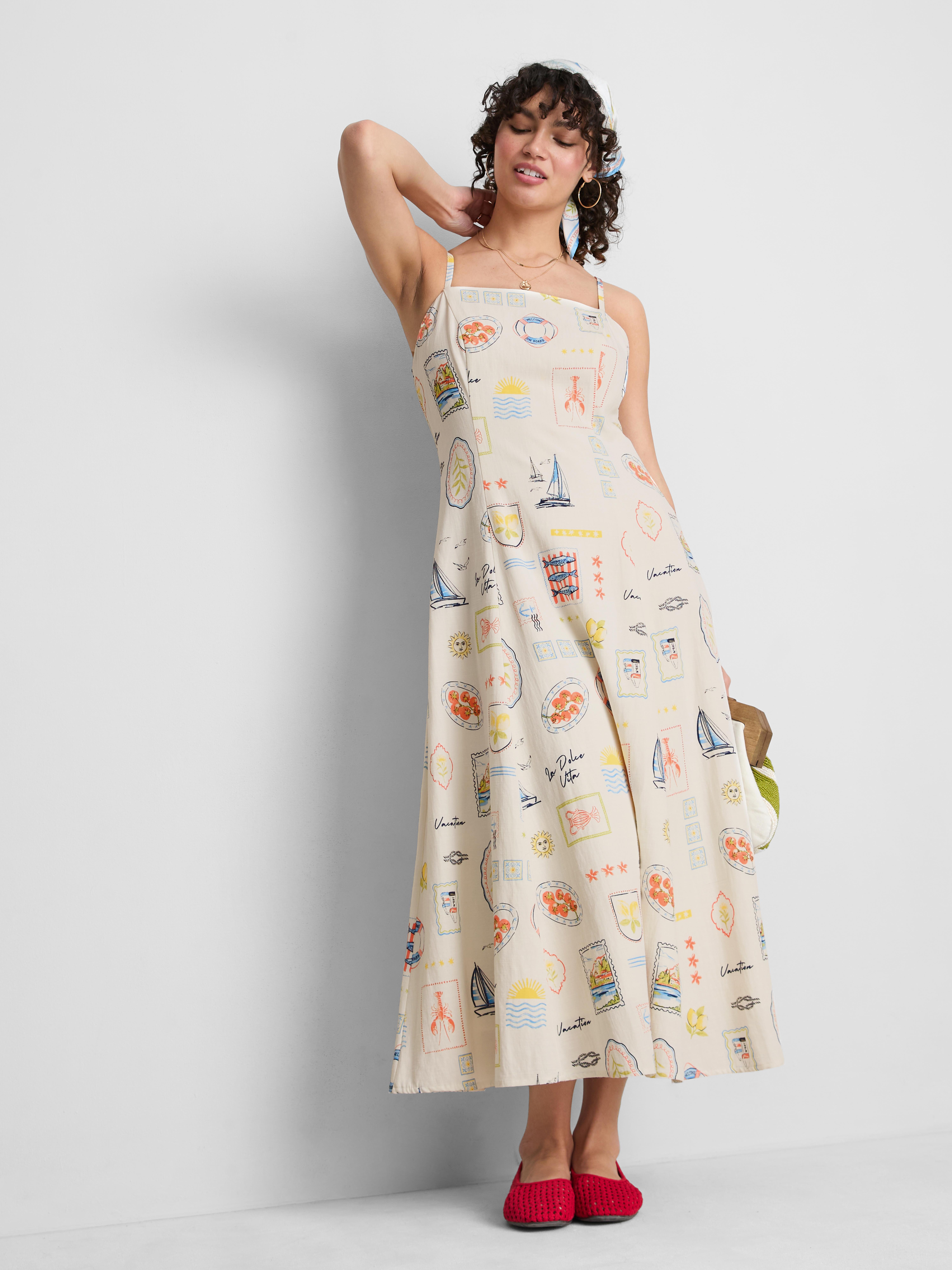 Womens Wine The Edit Linen Puff Sleeve Midi Dress | Primark