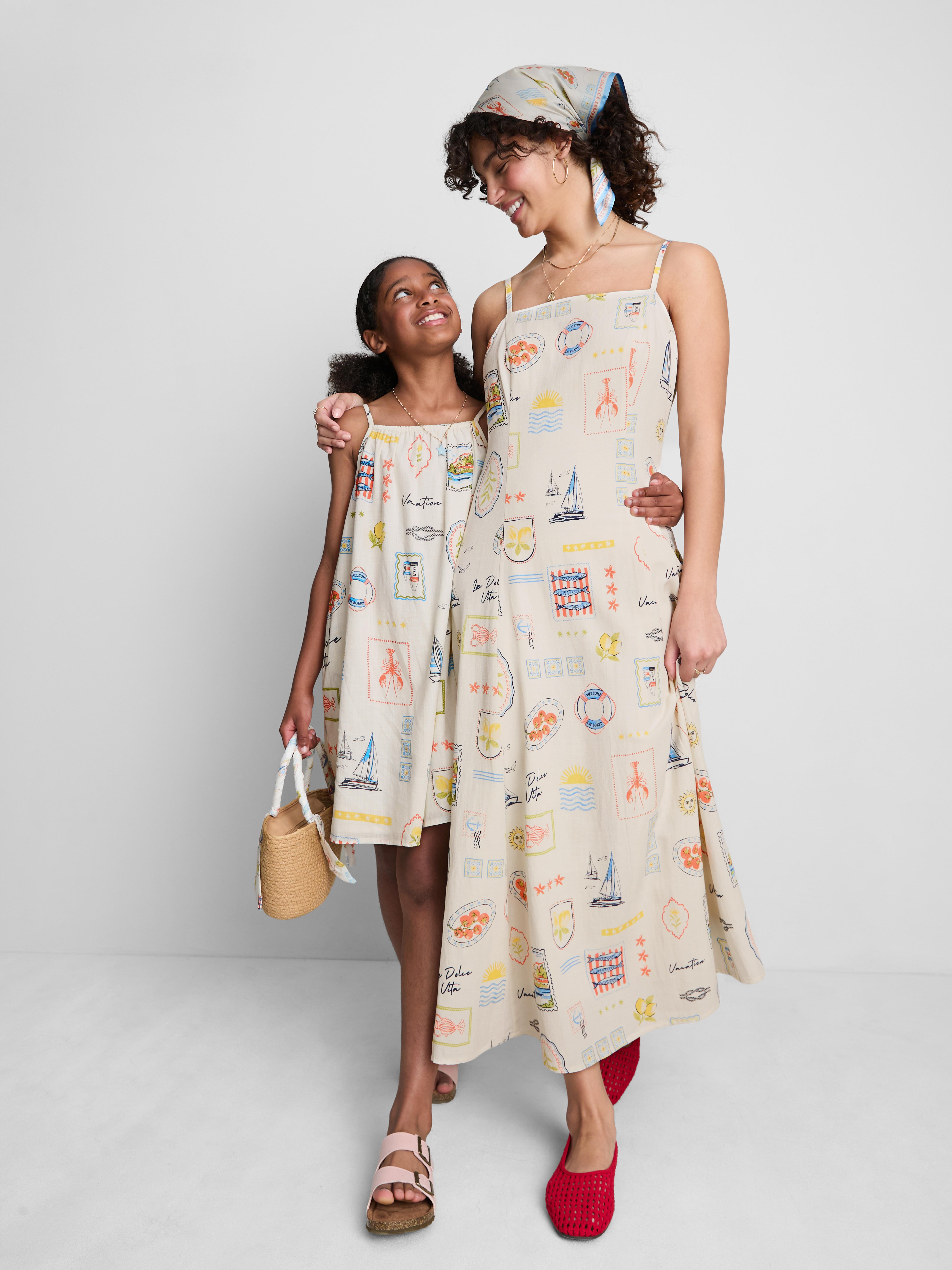 Womens Multi Postcard Print Midi Dress | Primark