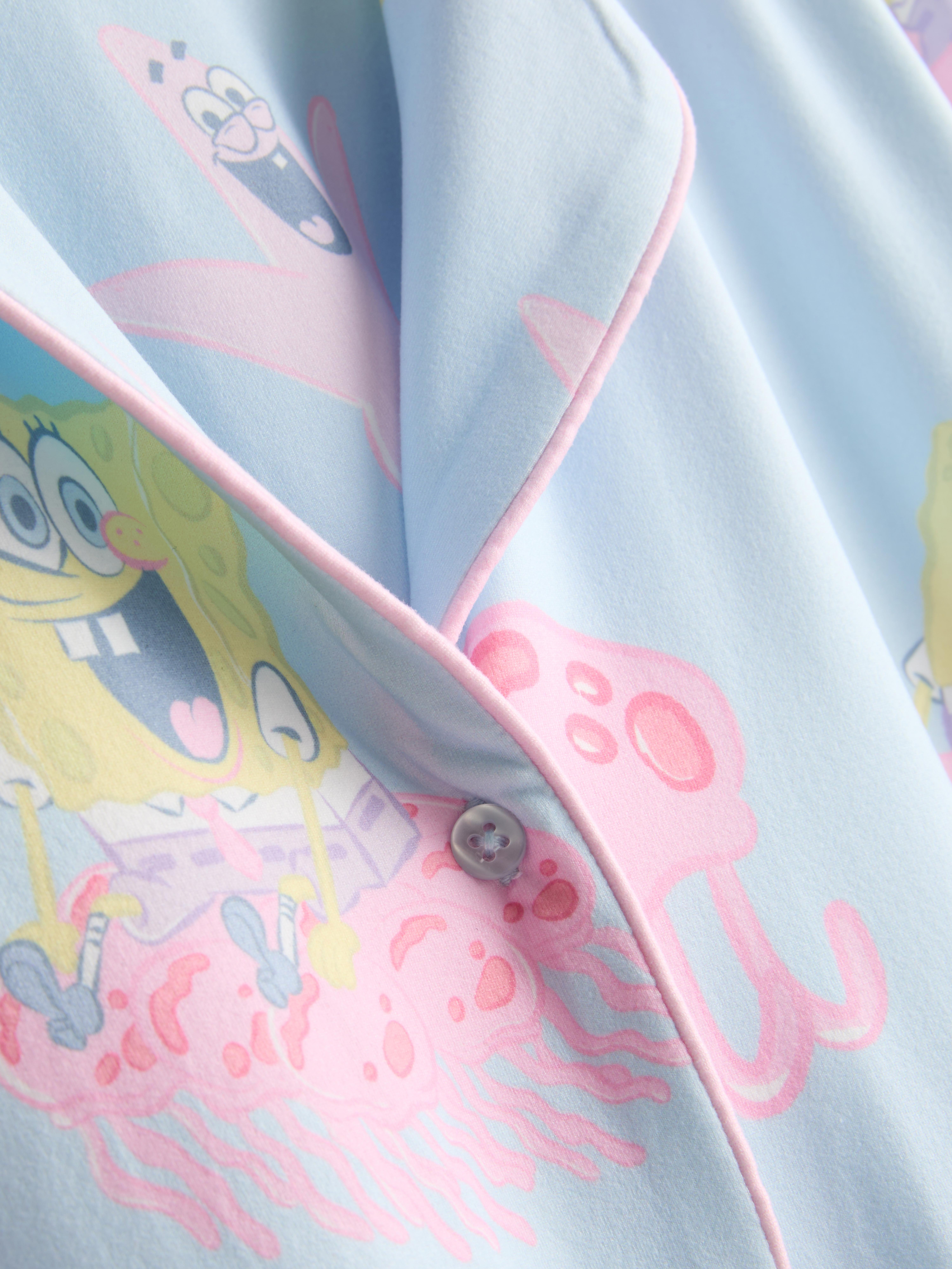 Kurzer „SpongeBob Schwammkopf“ Boyfriend-Schlafanzug mit Grafik