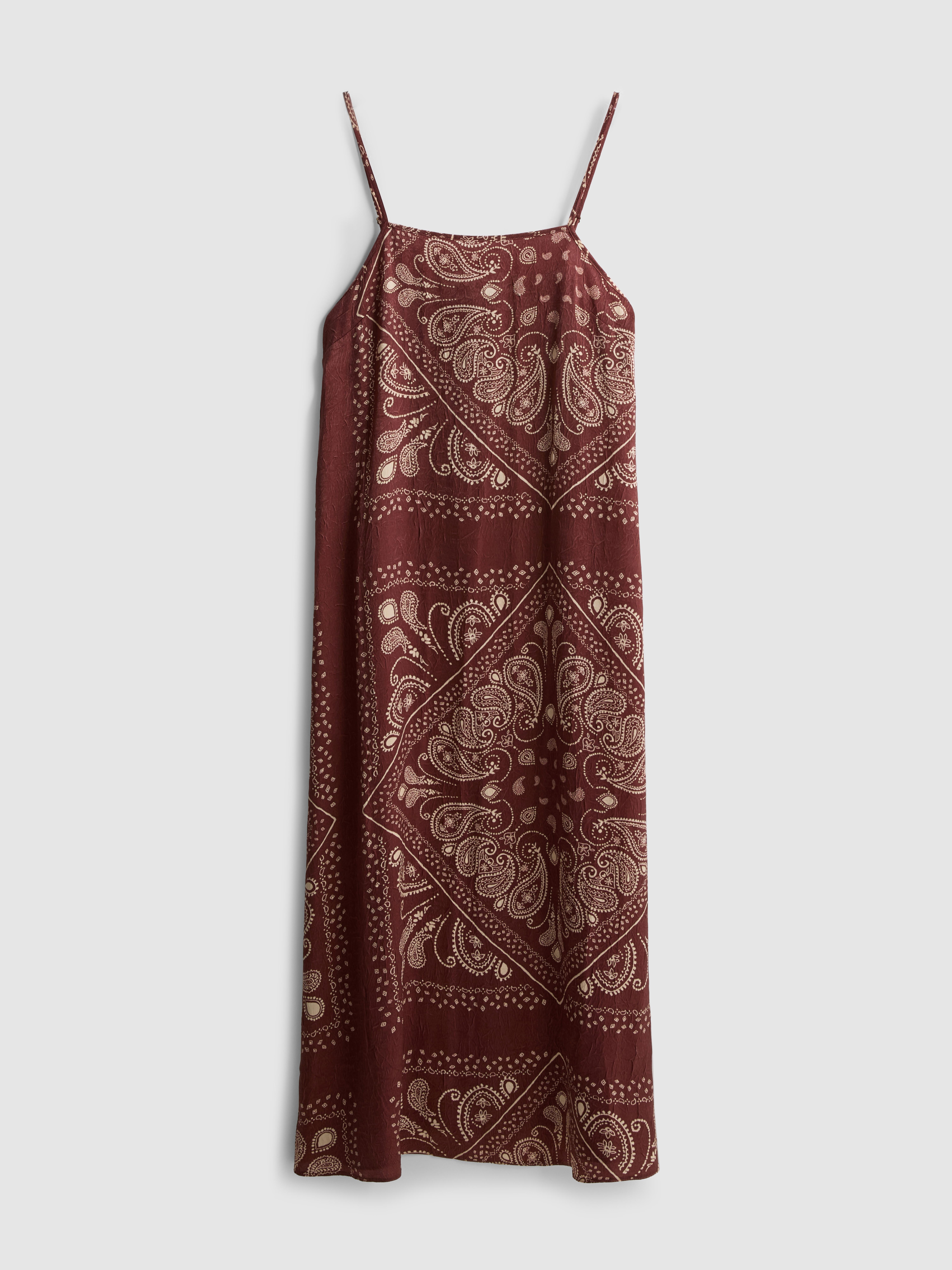 Robe mi-longue à motif cachemire Paula Echevarría
