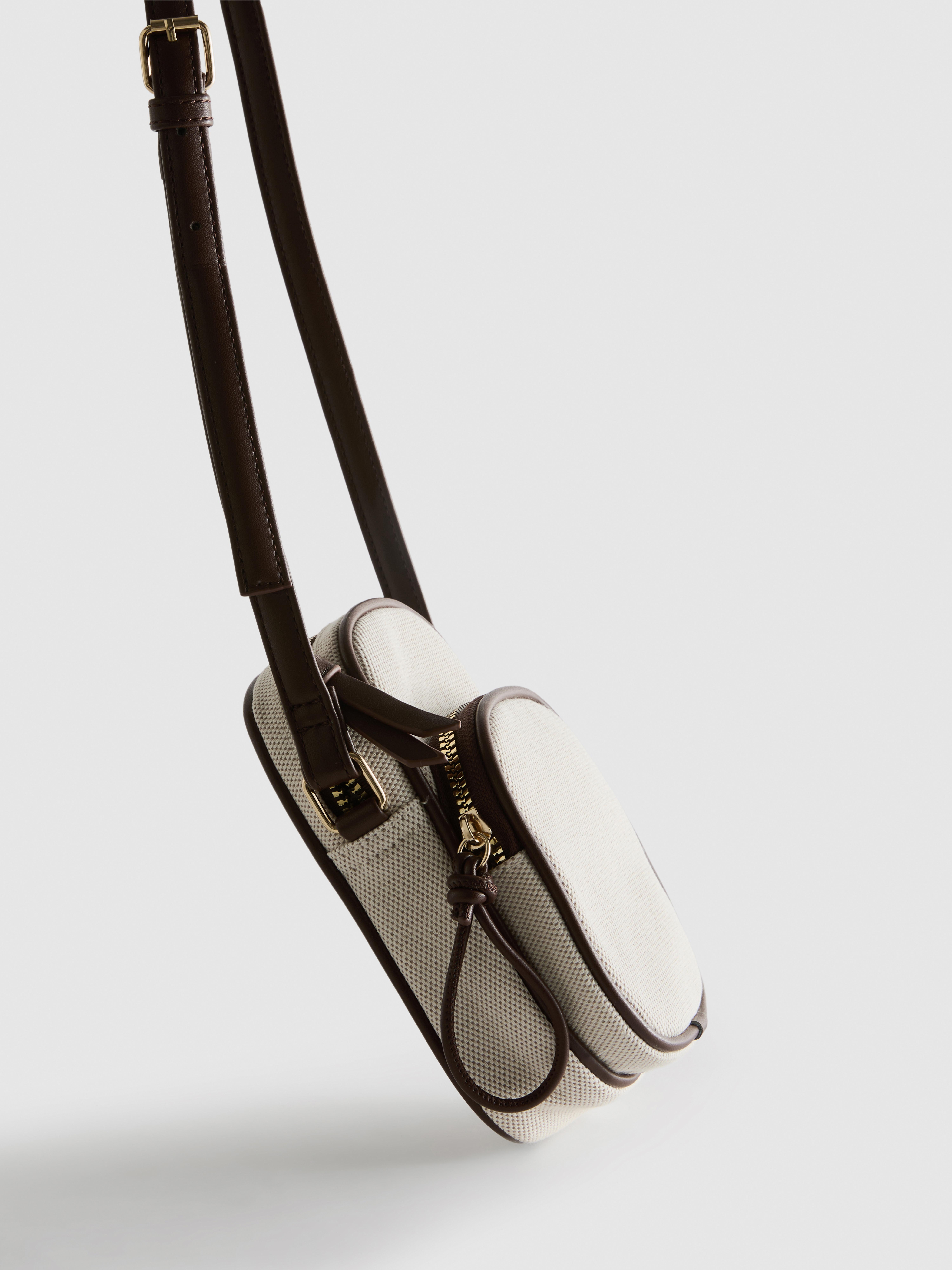 Woven Pocket Crossbody Bag