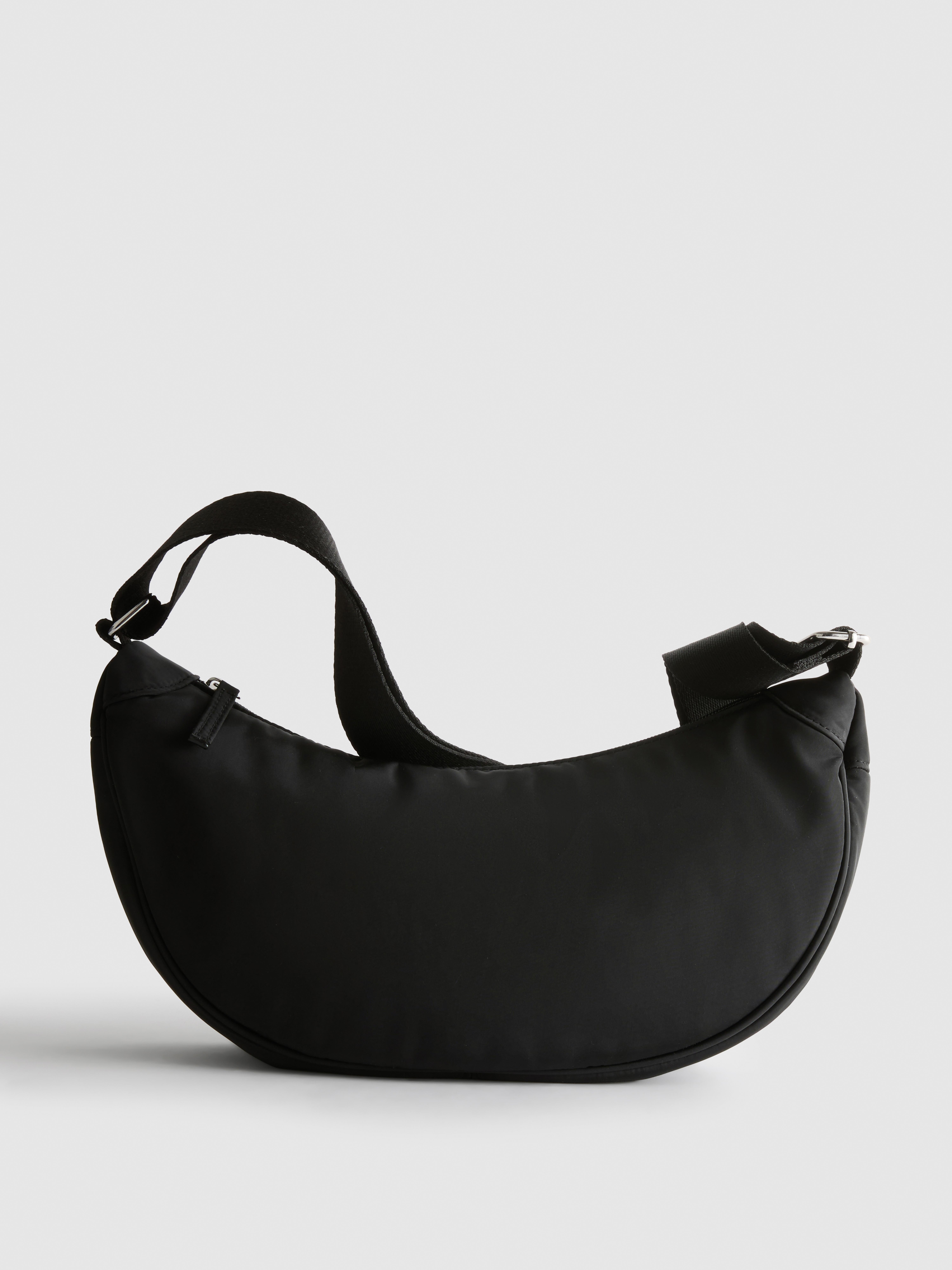 Padded Crescent Crossbody Bag