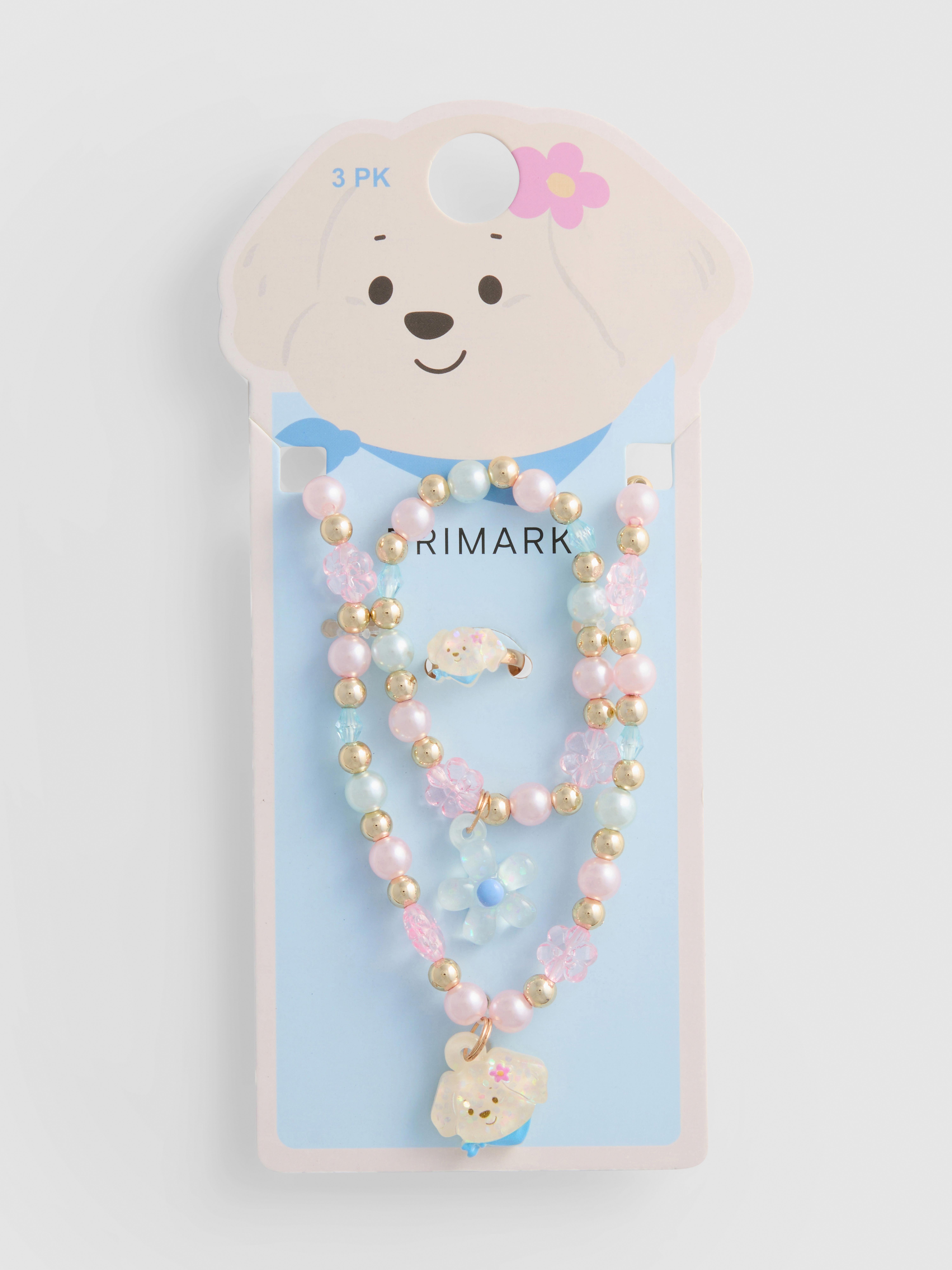 3pk Dog Jewelry Set