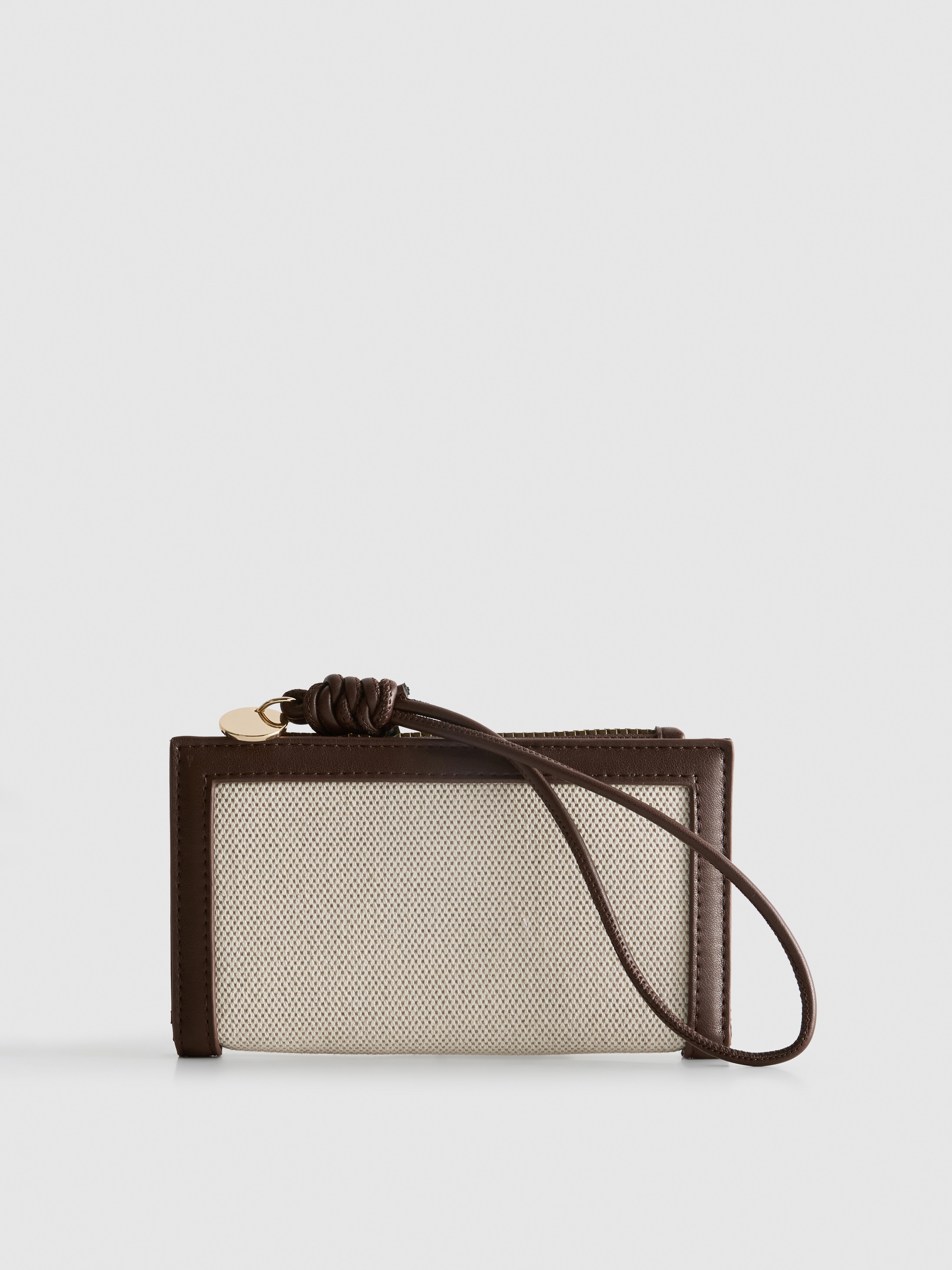 Geweven portemonnee met polsbandje