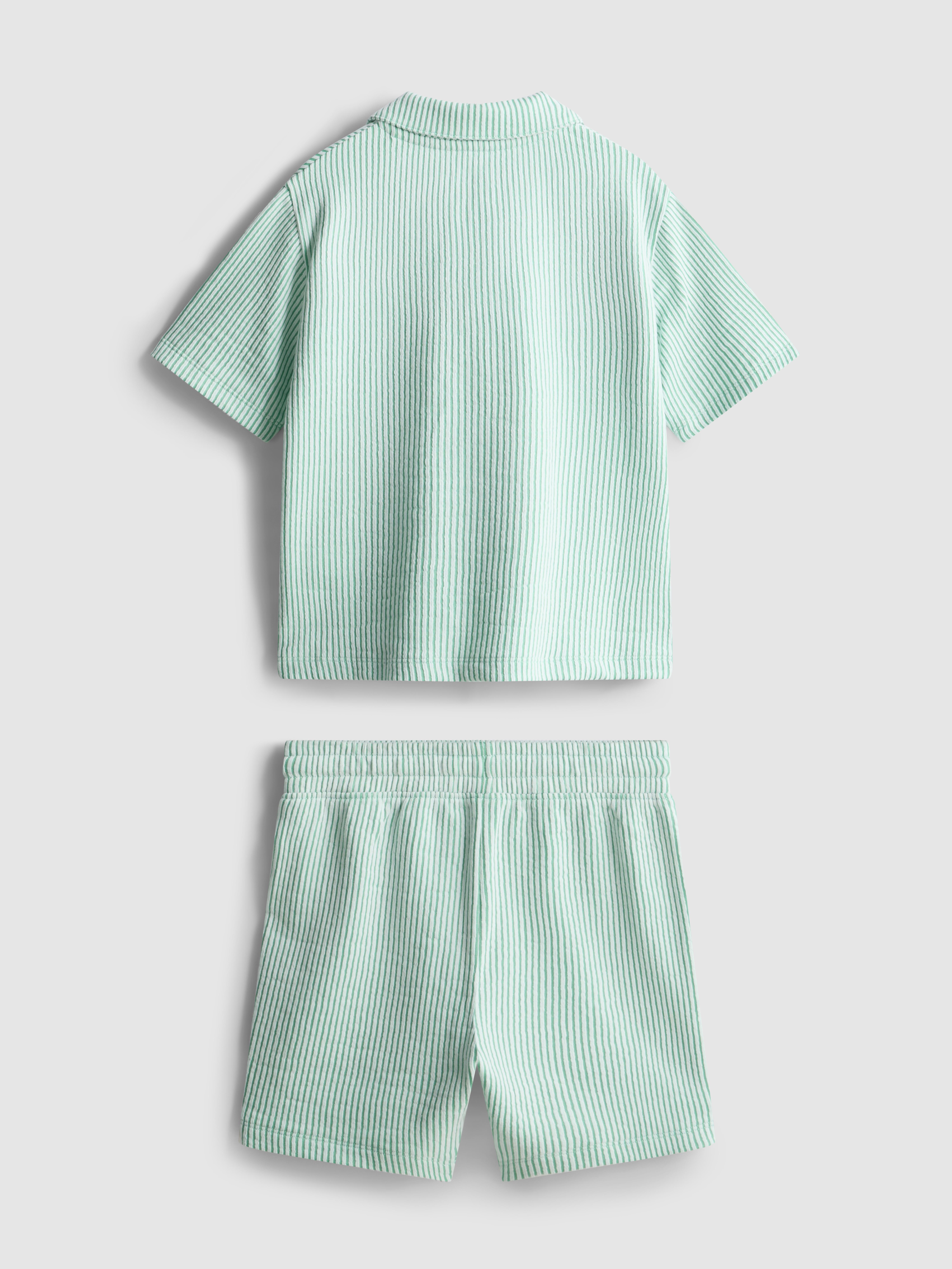 1,5-9 anos | Conjunto camisa/calções riscas