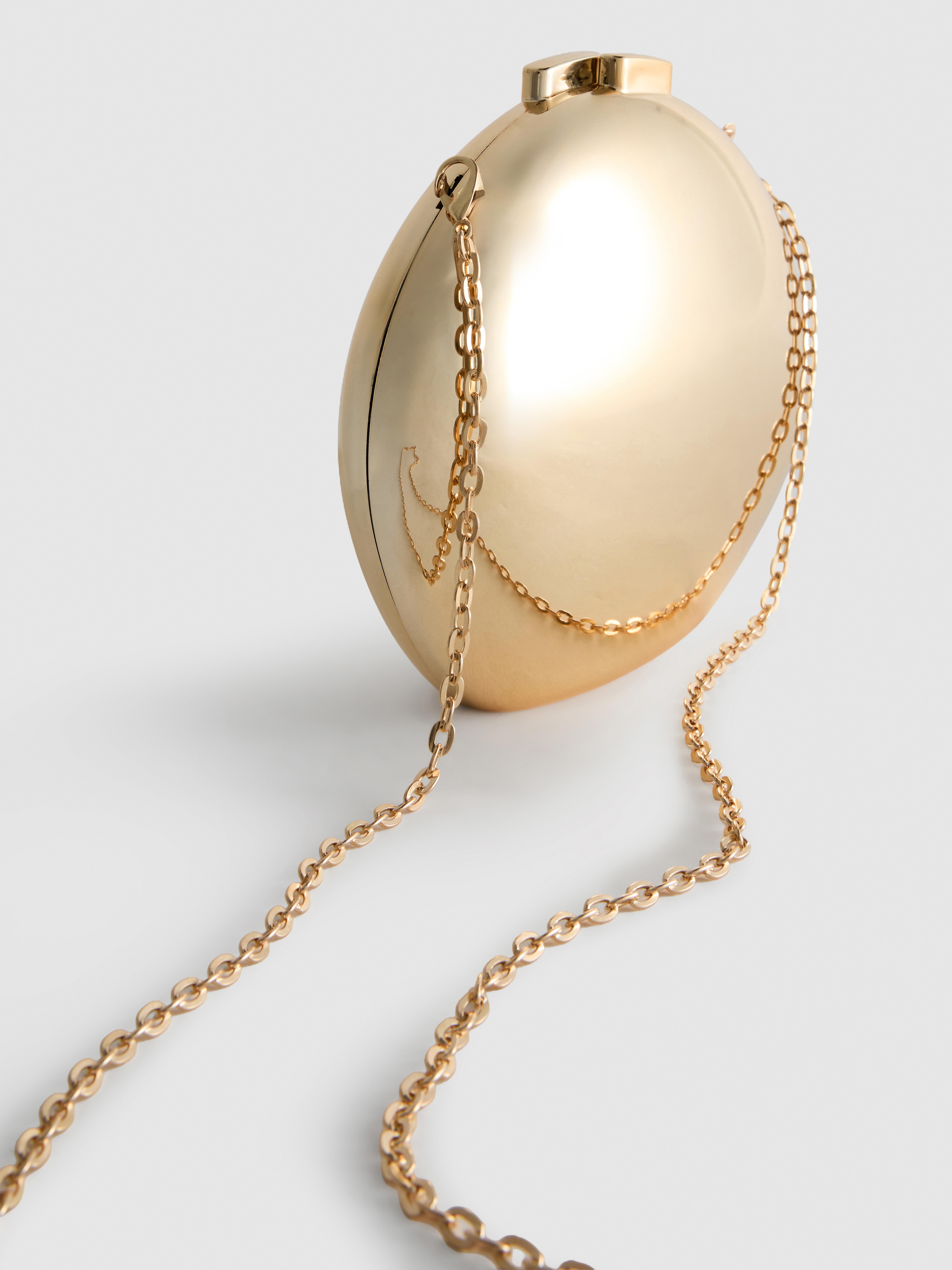 Ovale „Paula Echevarría“ Umhängetasche in Metallic-Optik