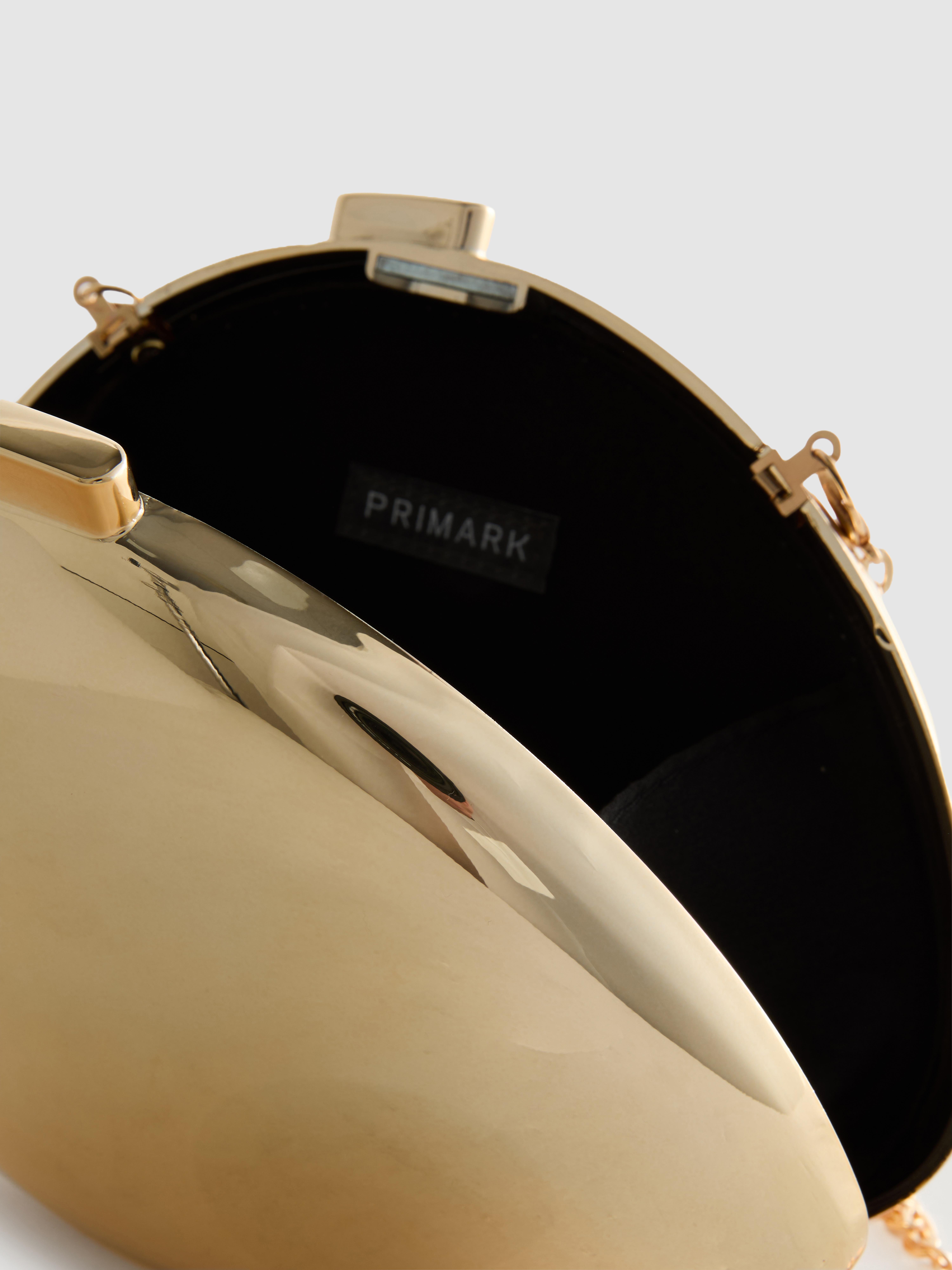 Ovale „Paula Echevarría“ Umhängetasche in Metallic-Optik