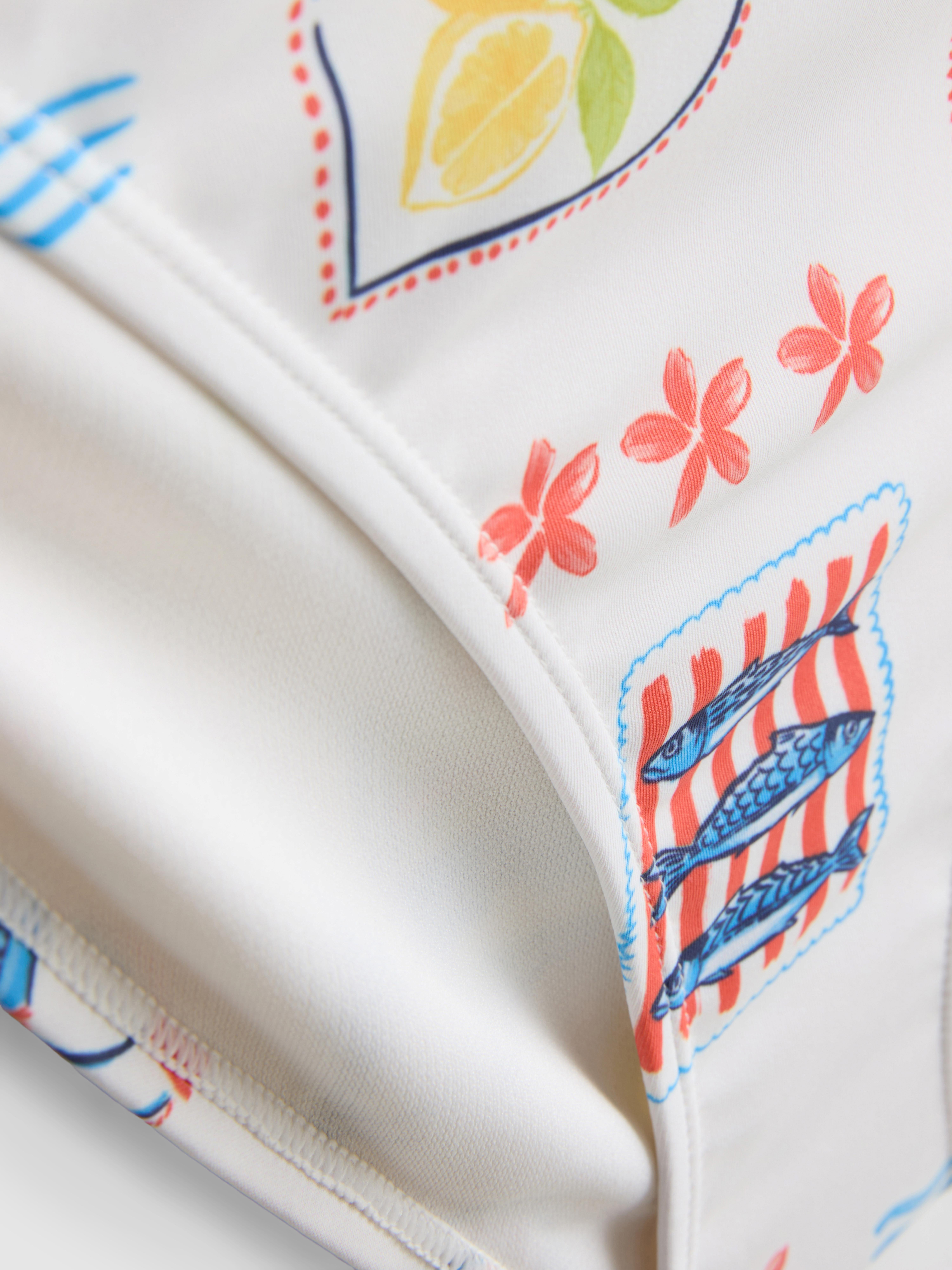 2pk Printed Side-Tie Bikini Bottoms