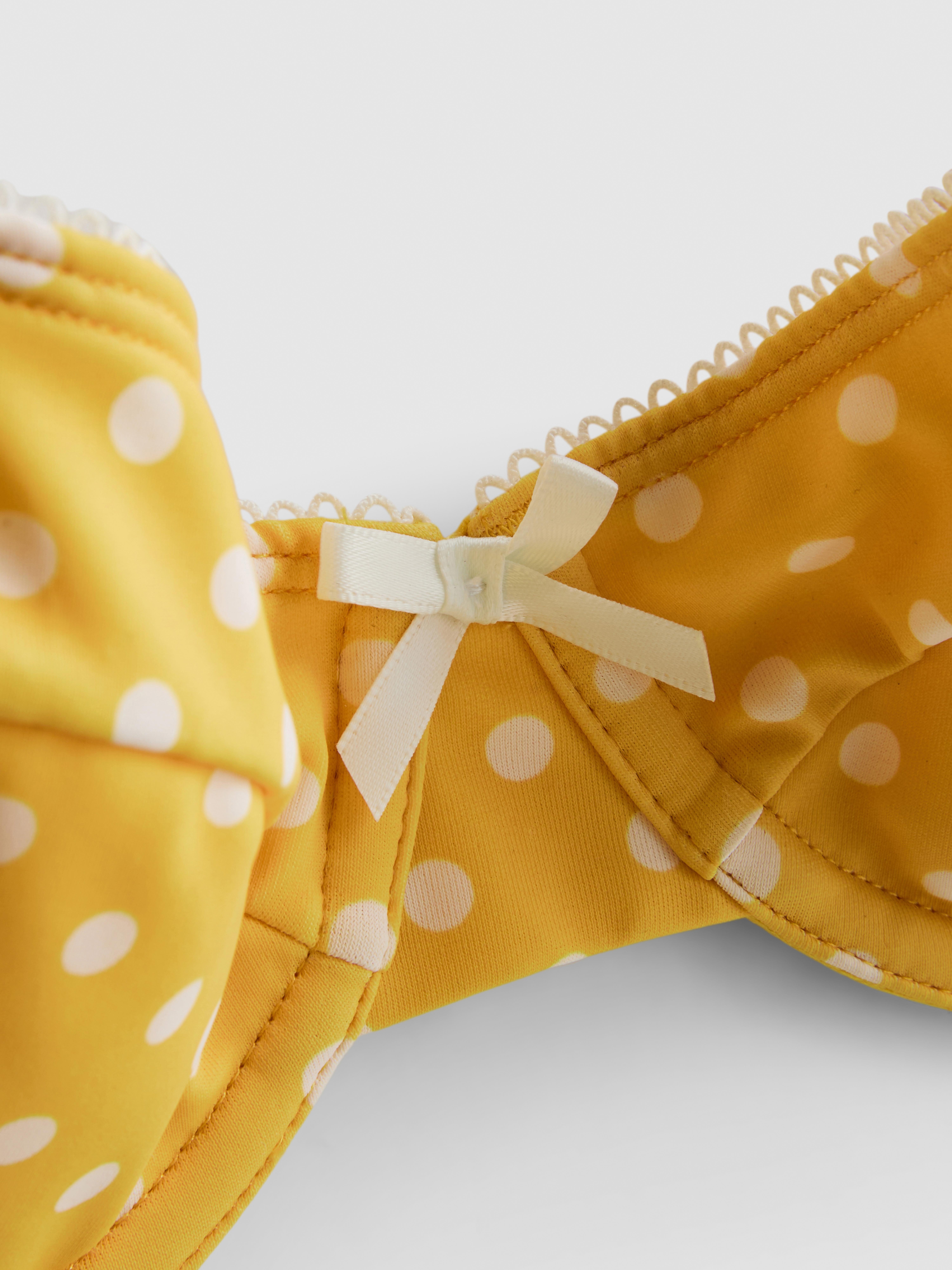 Underwired Sweetheart Polka Dot Bikini Top