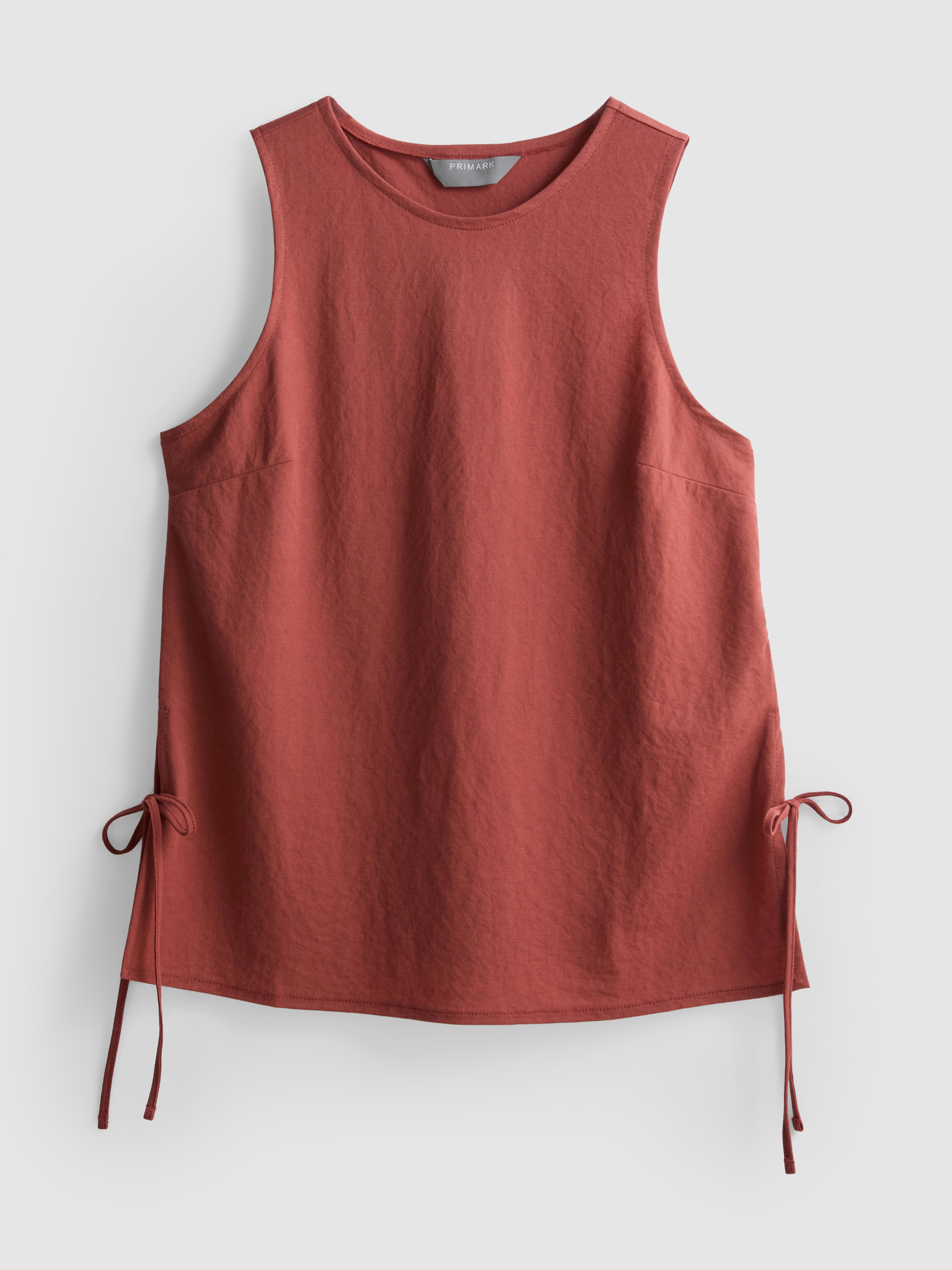 Textured Side-Tie Tank Top