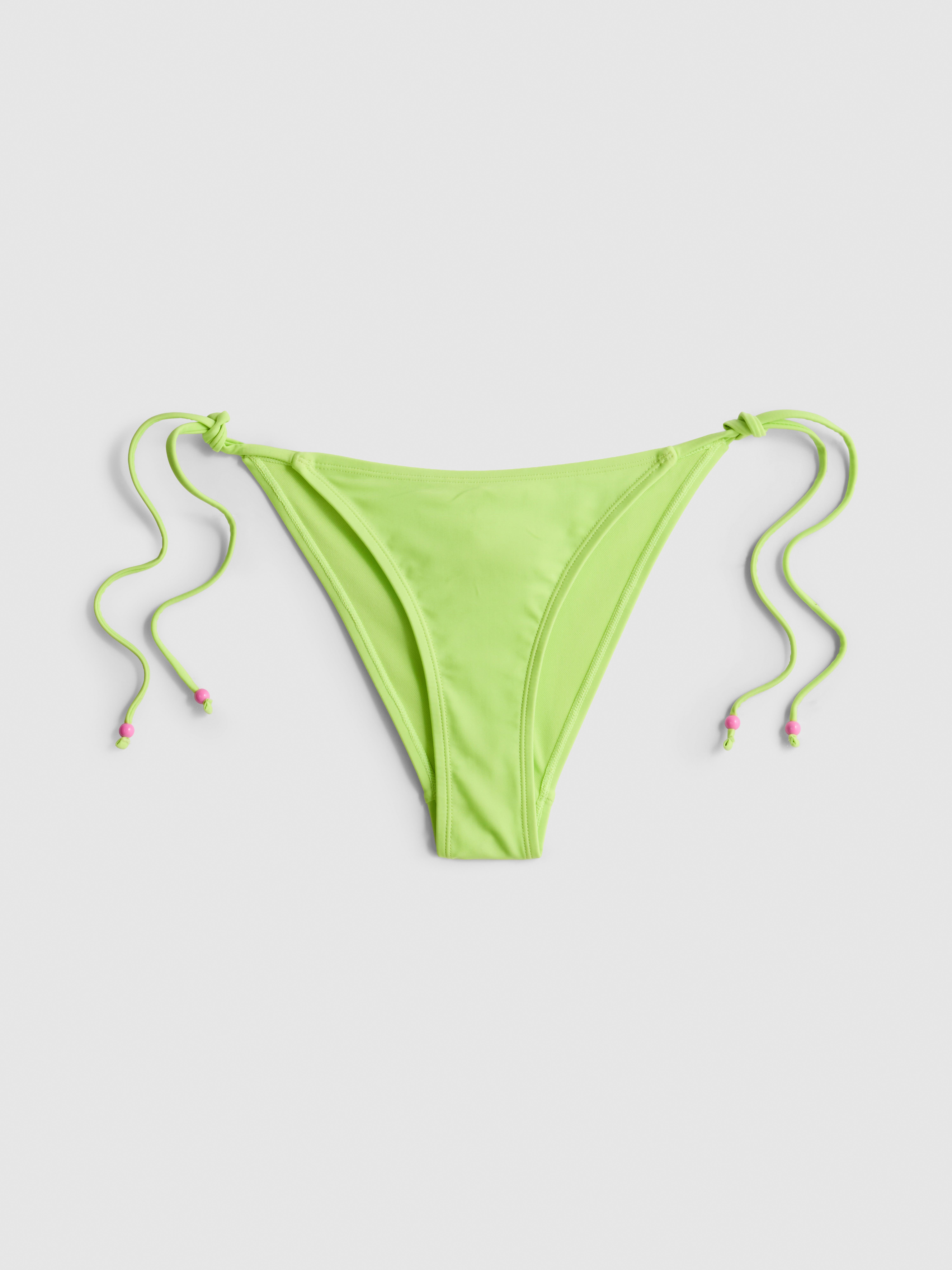 Beaded Side-Tie Bikini Bottoms
