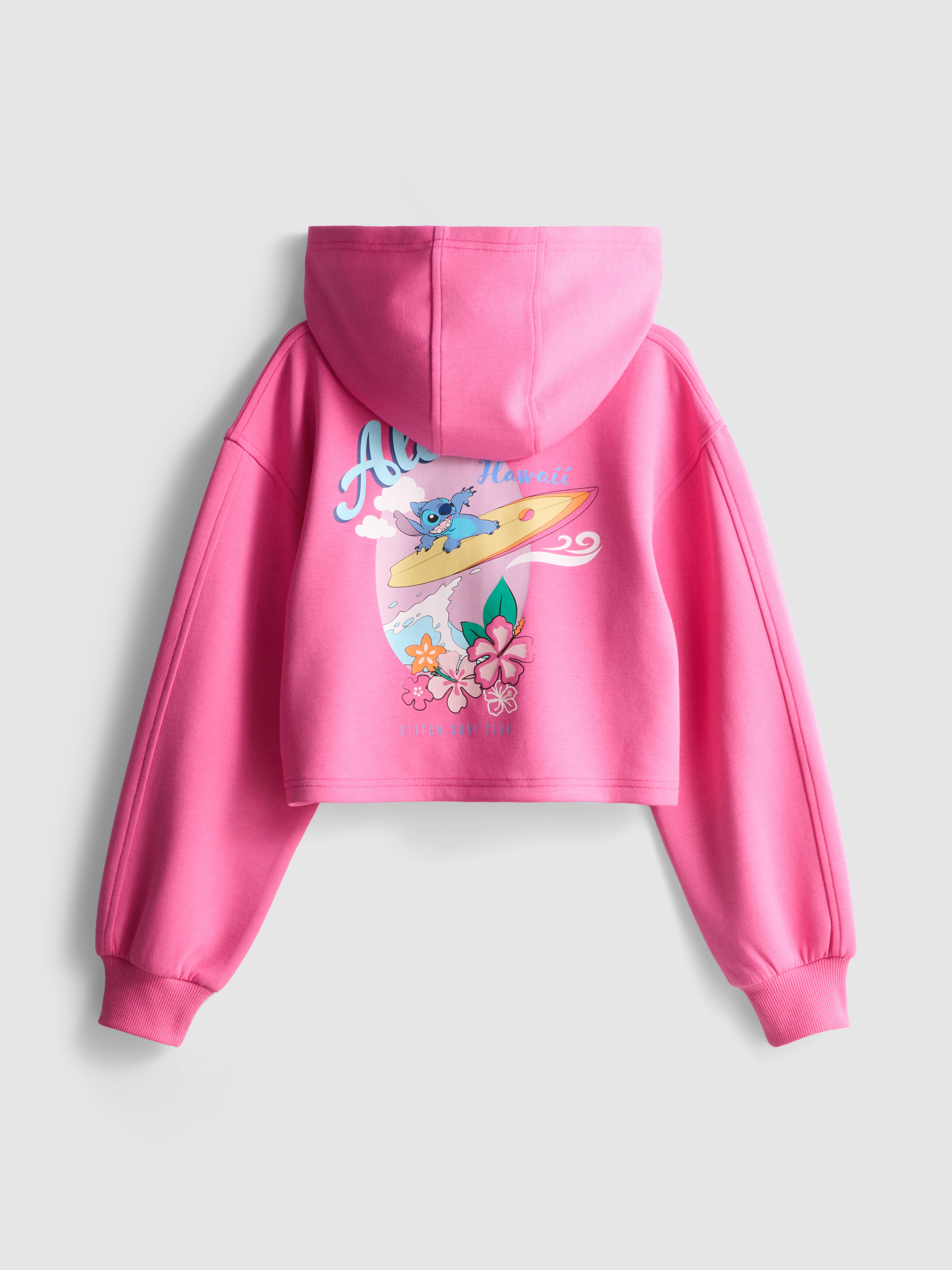 Girls Pink 7-15yrs | Disney's Stitch Zip-Up Hoodie | Primark