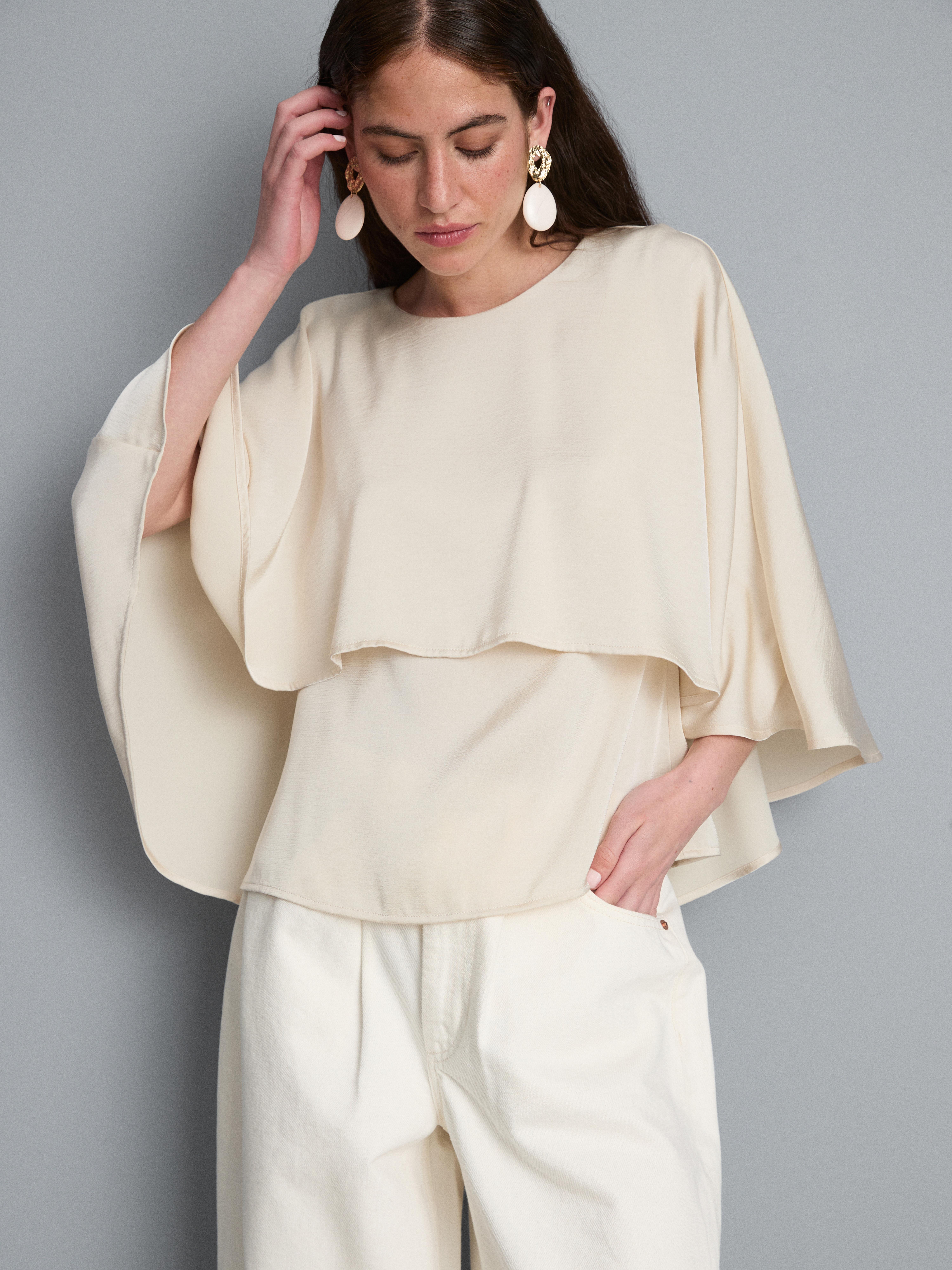 Cape-Top aus Satin