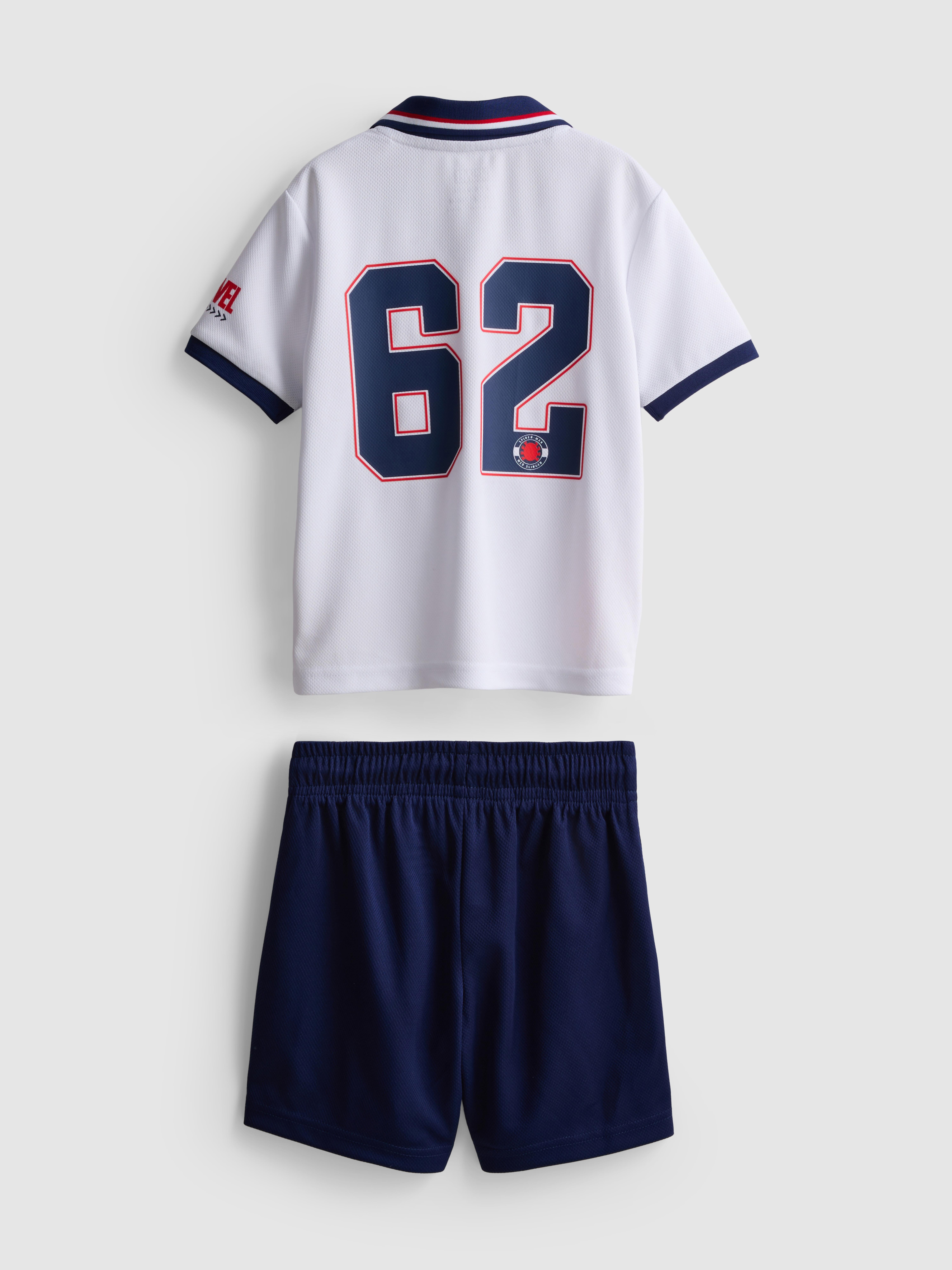 1.5-9yrs | MARVEL Spider-Man Football T-Shirt and Shorts Set