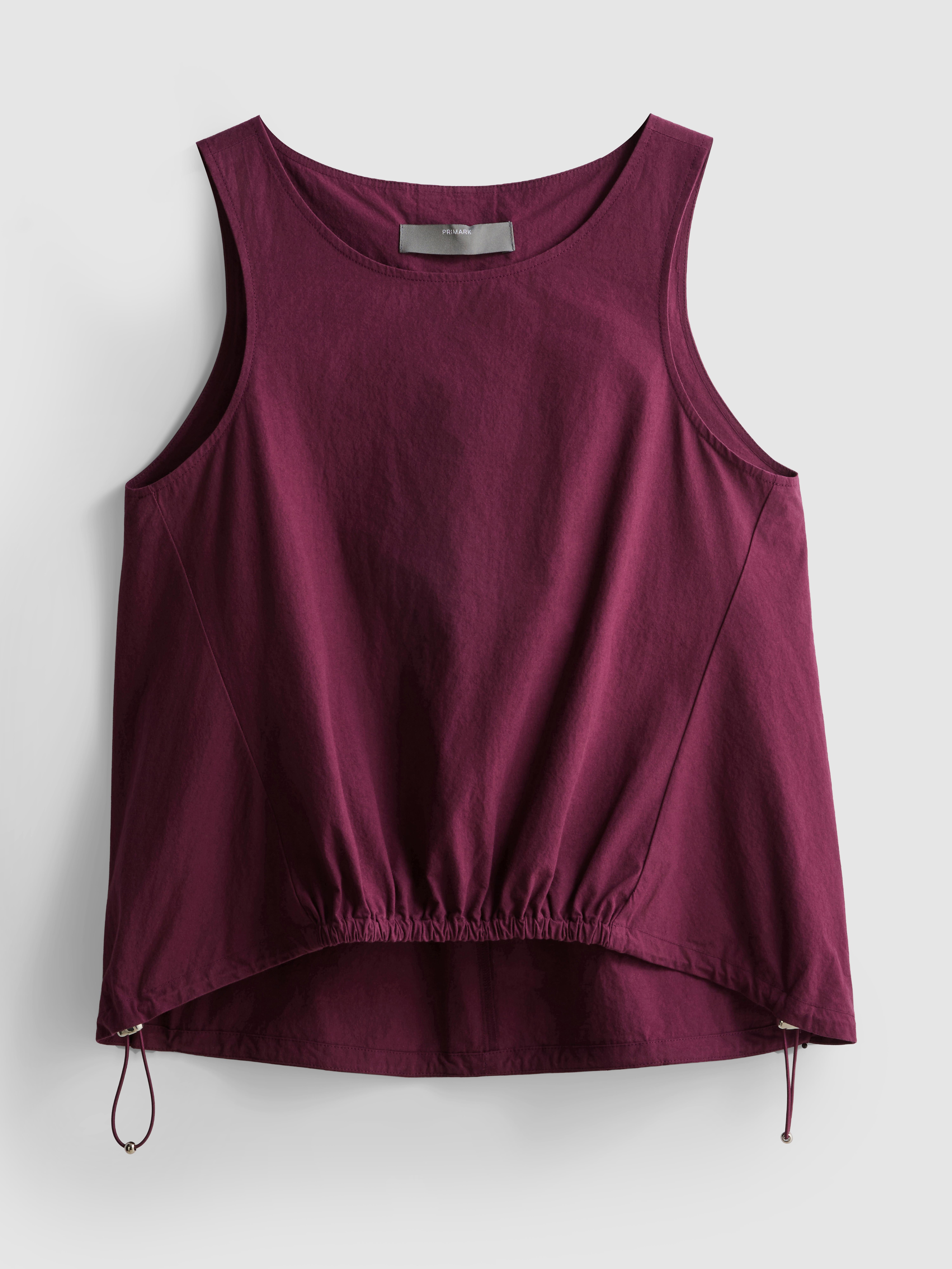 Funktionales Tanktop mit rundem Saum