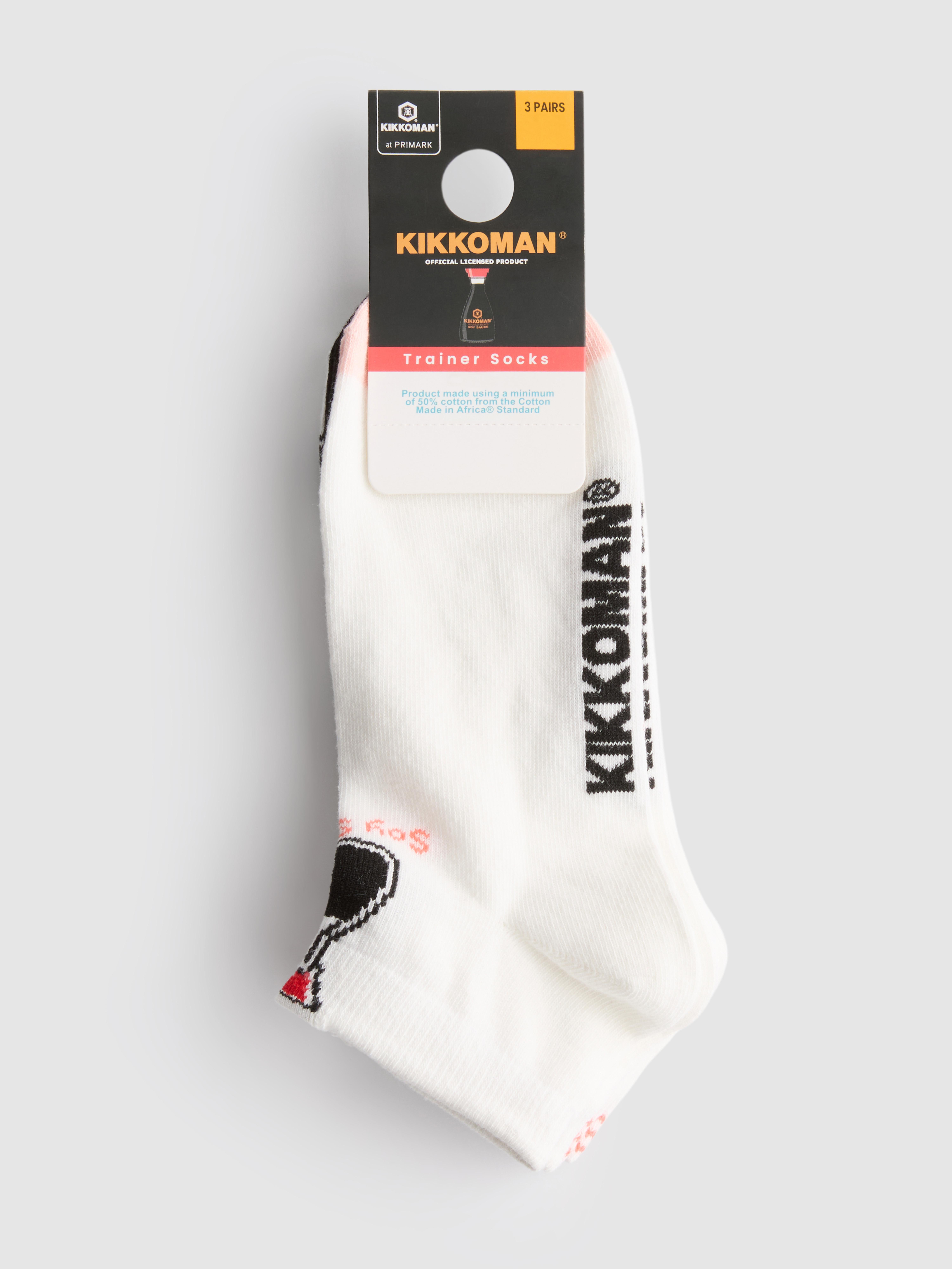 Sneakersokken van katoenmix Kikkoman, 3 paar
