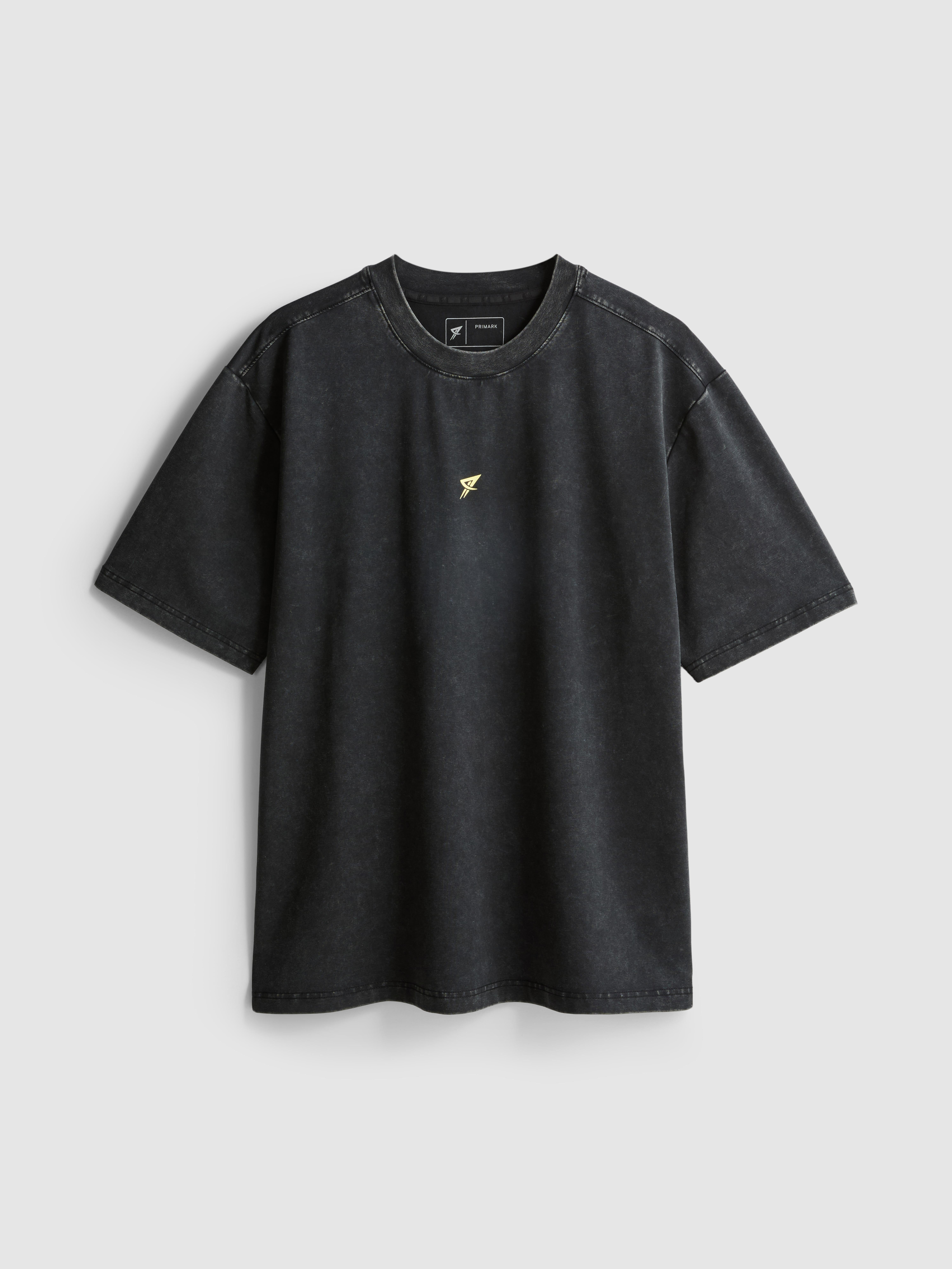 T-shirt de sport délavé à motif