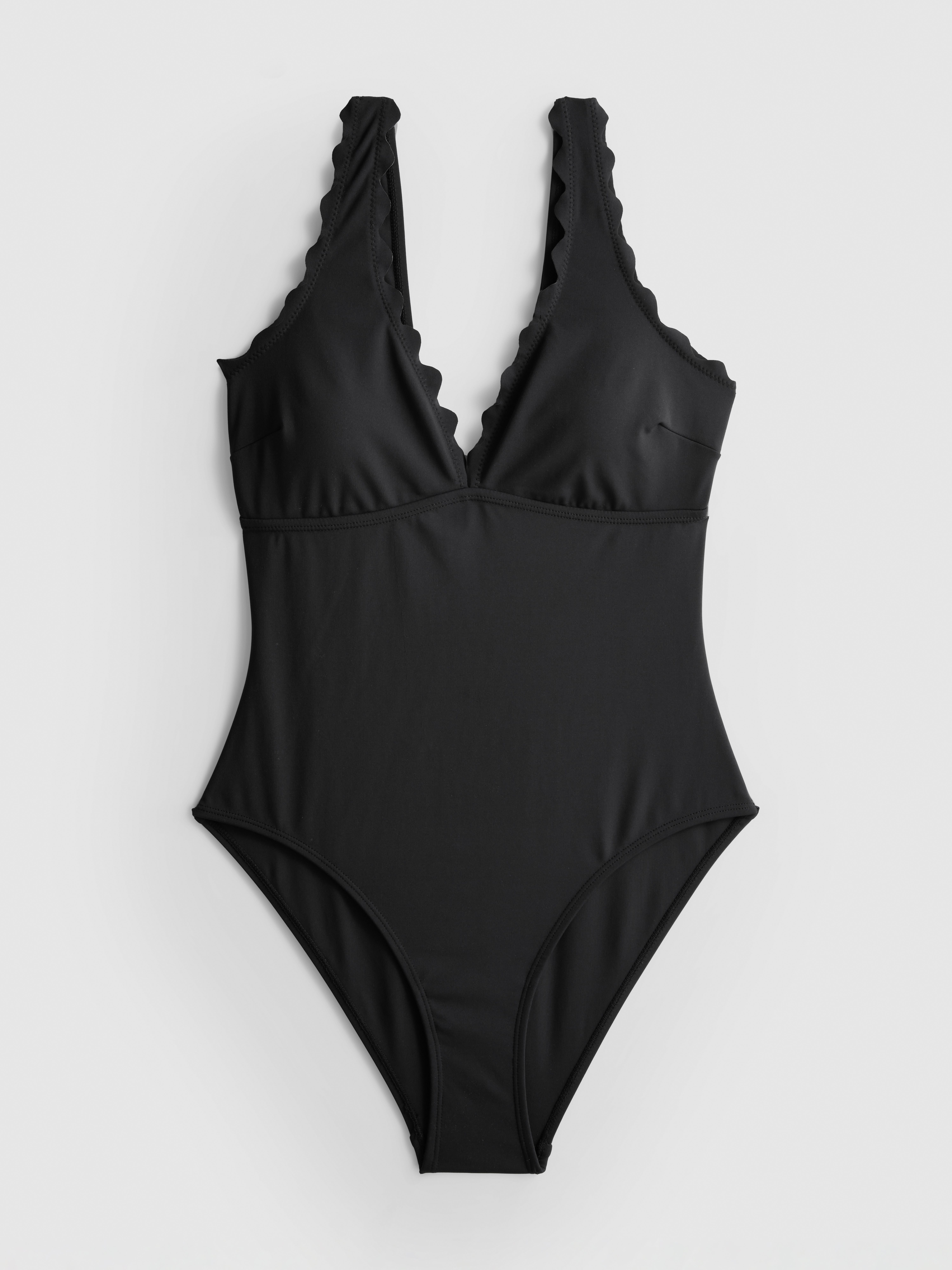 Maillot de bain gainant festonné