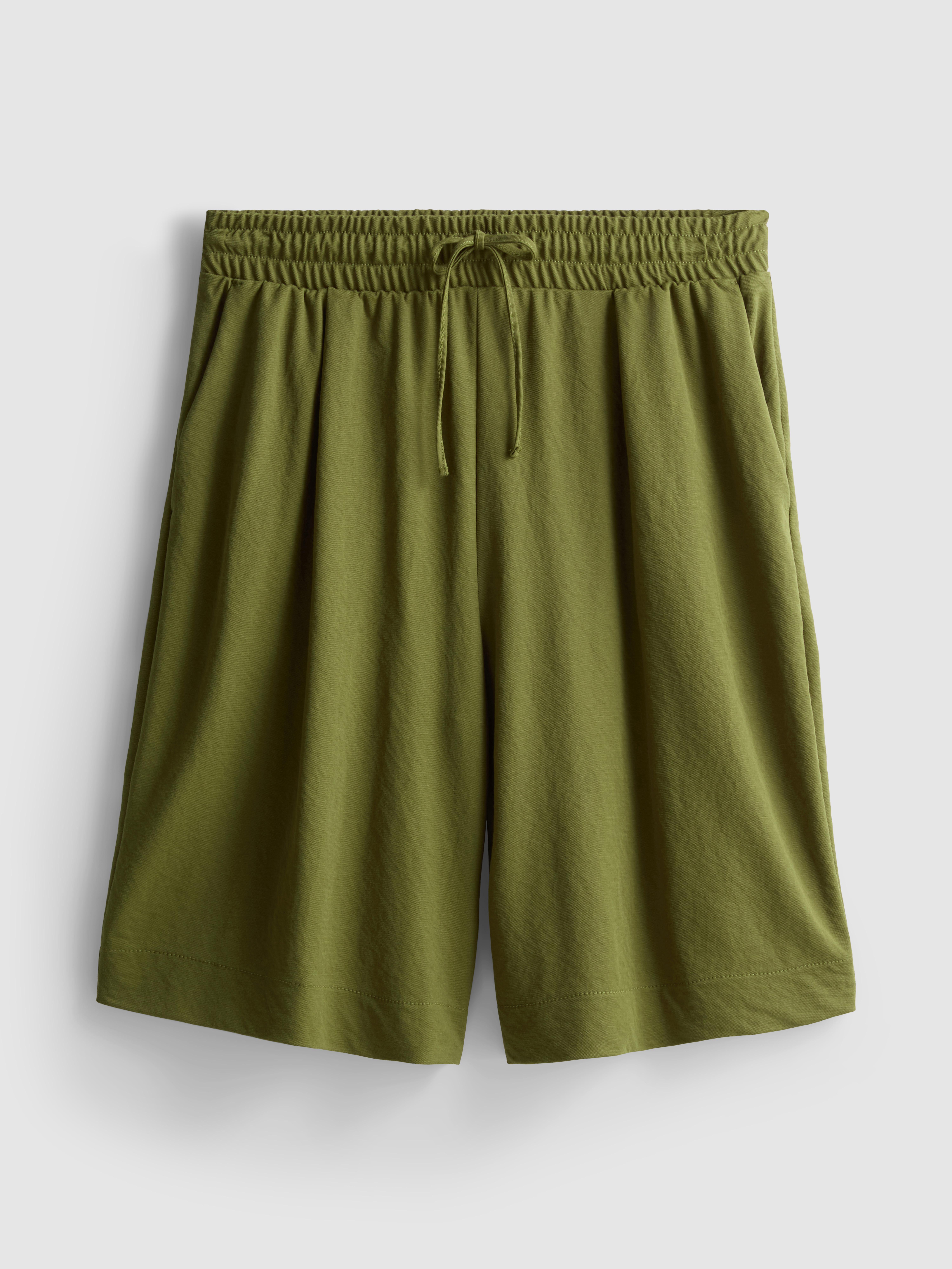 Bermudashort met relaxte pasvorm en textuur