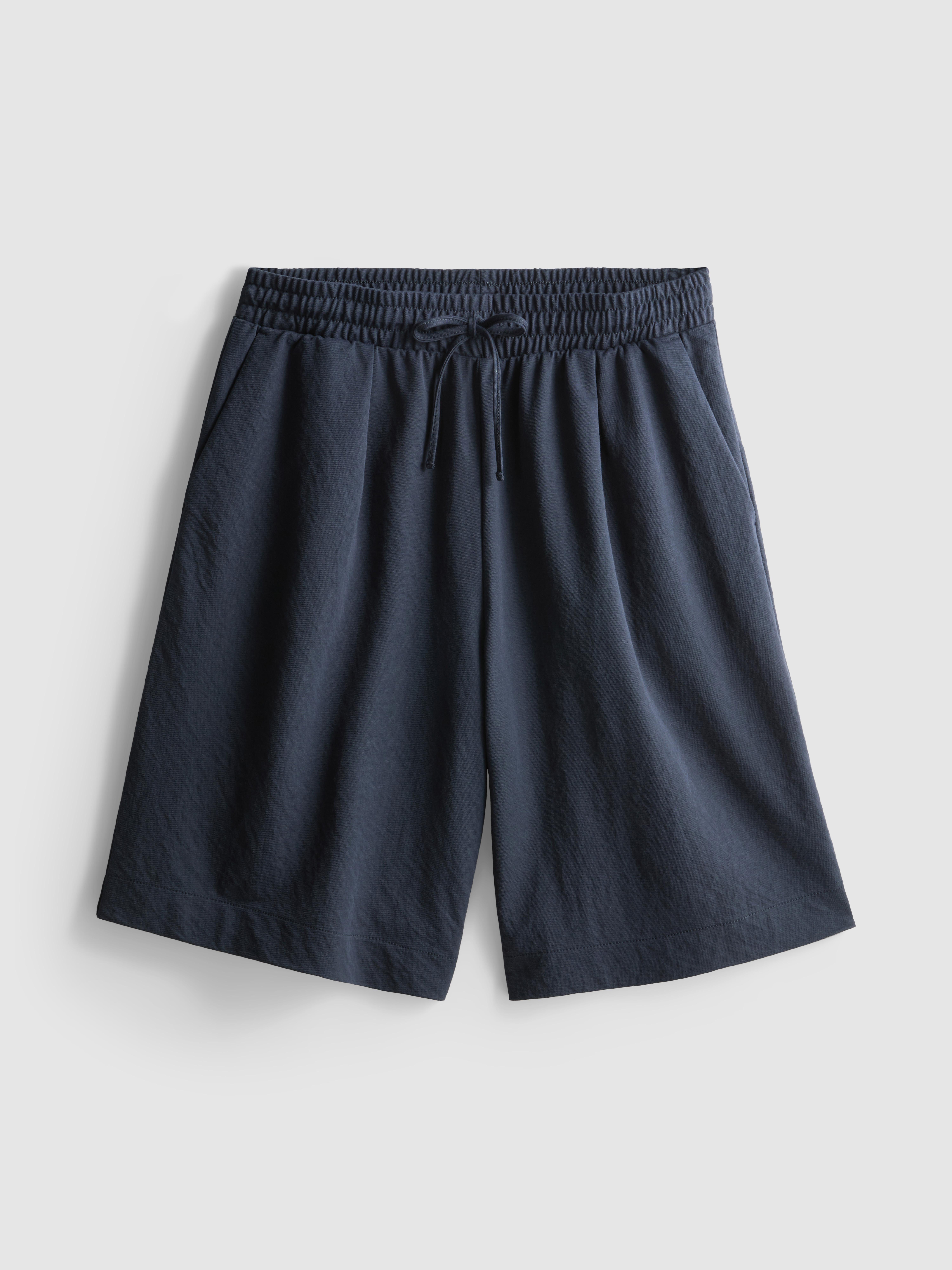 Bermudas texturadas folgadas