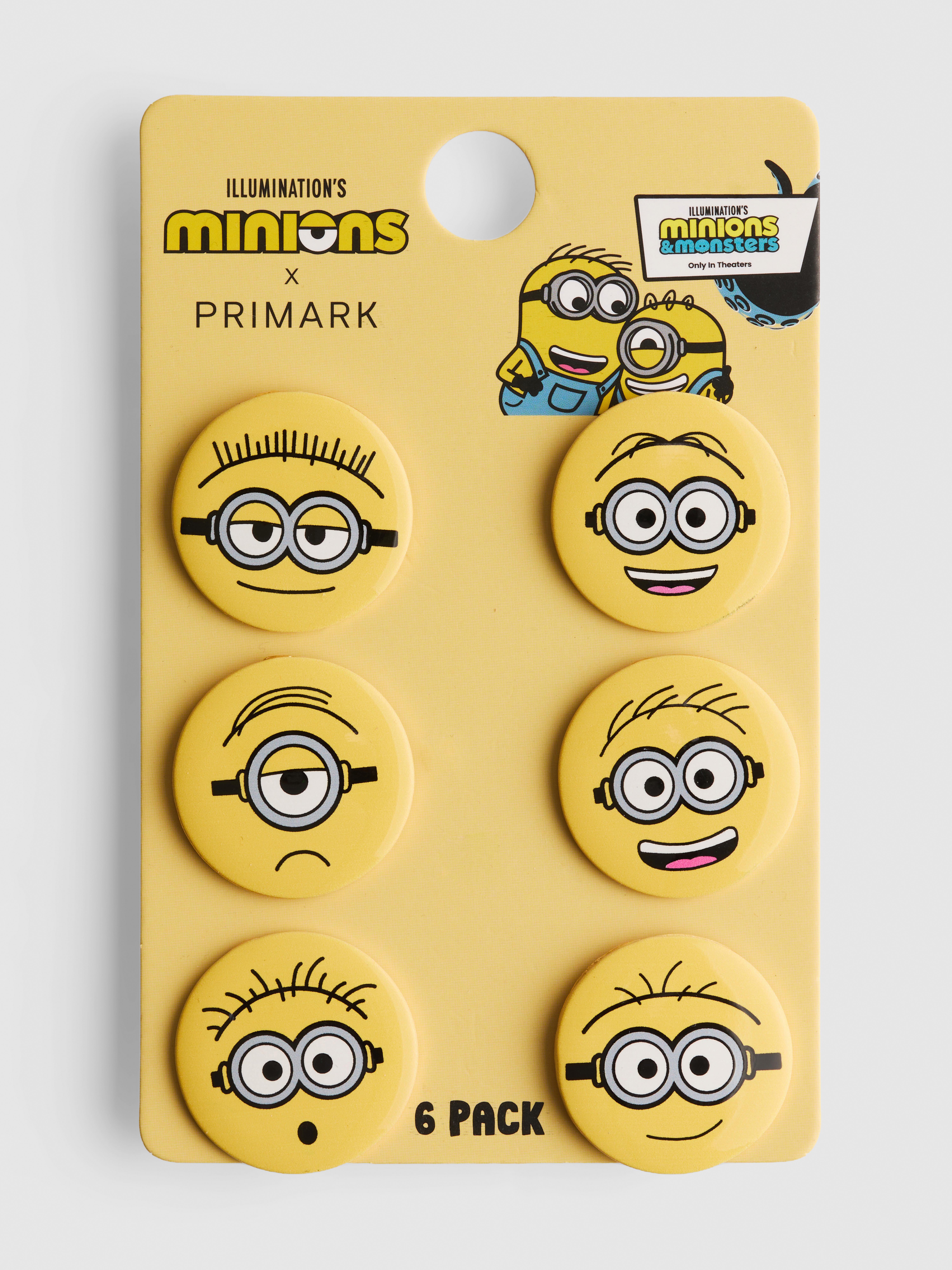 6pk Minions Badges