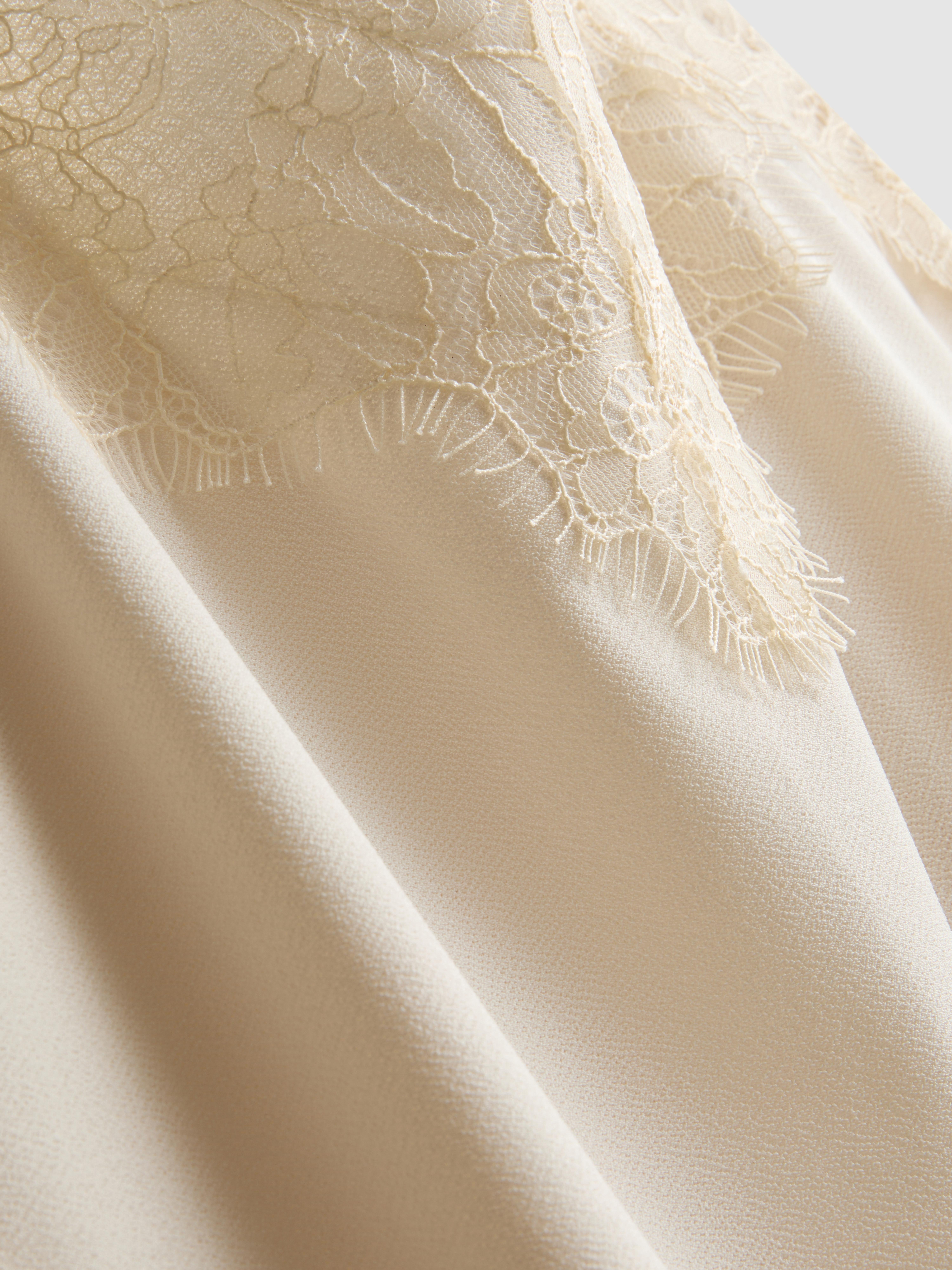 Women's Ivory Paula Echevarría Satin Lace-Trim Cami Top | Primark