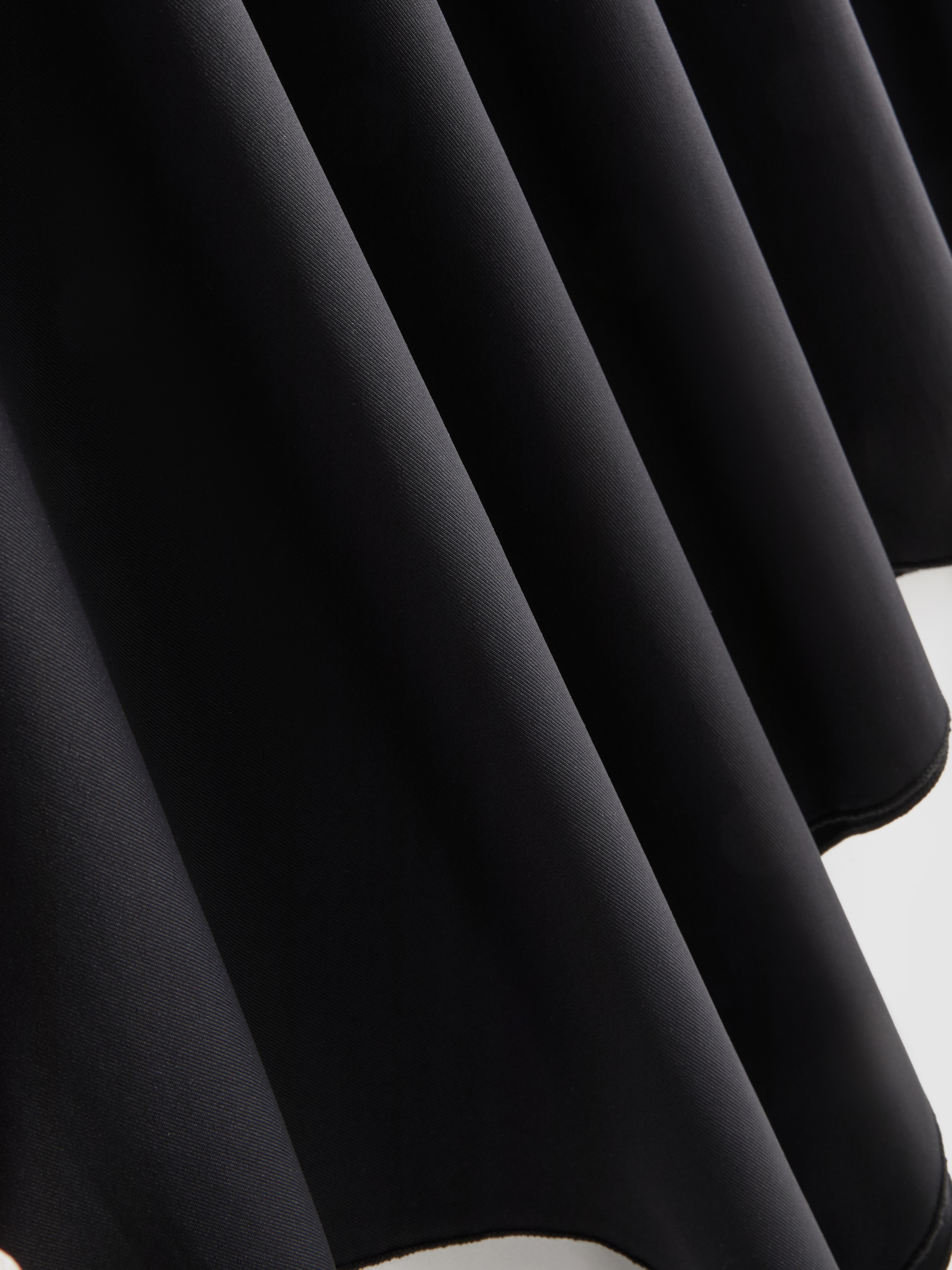 Hanky Hem Midi Skirt