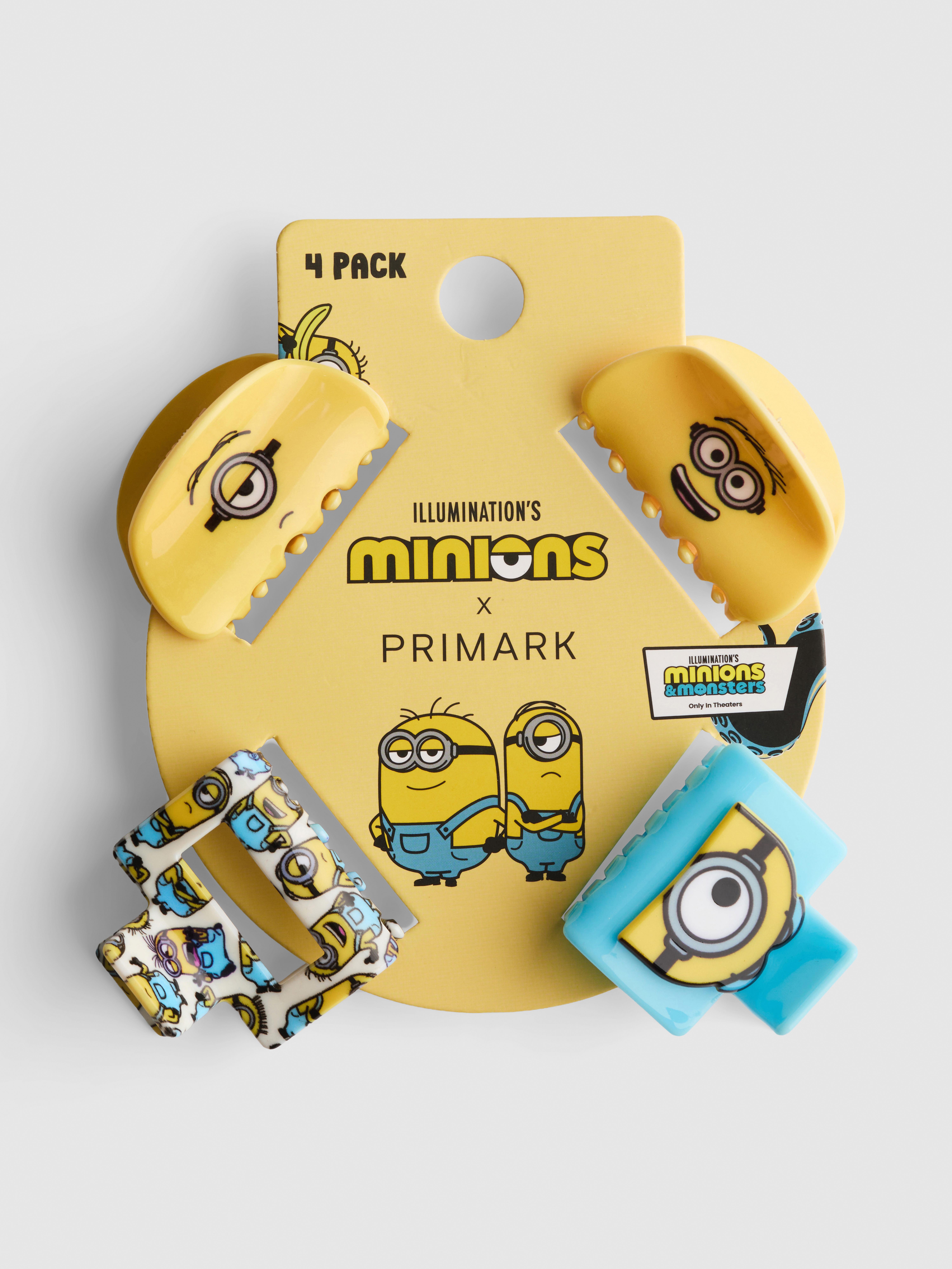 Haarclips Verschrikkelijke Ikke Minions, set van 4