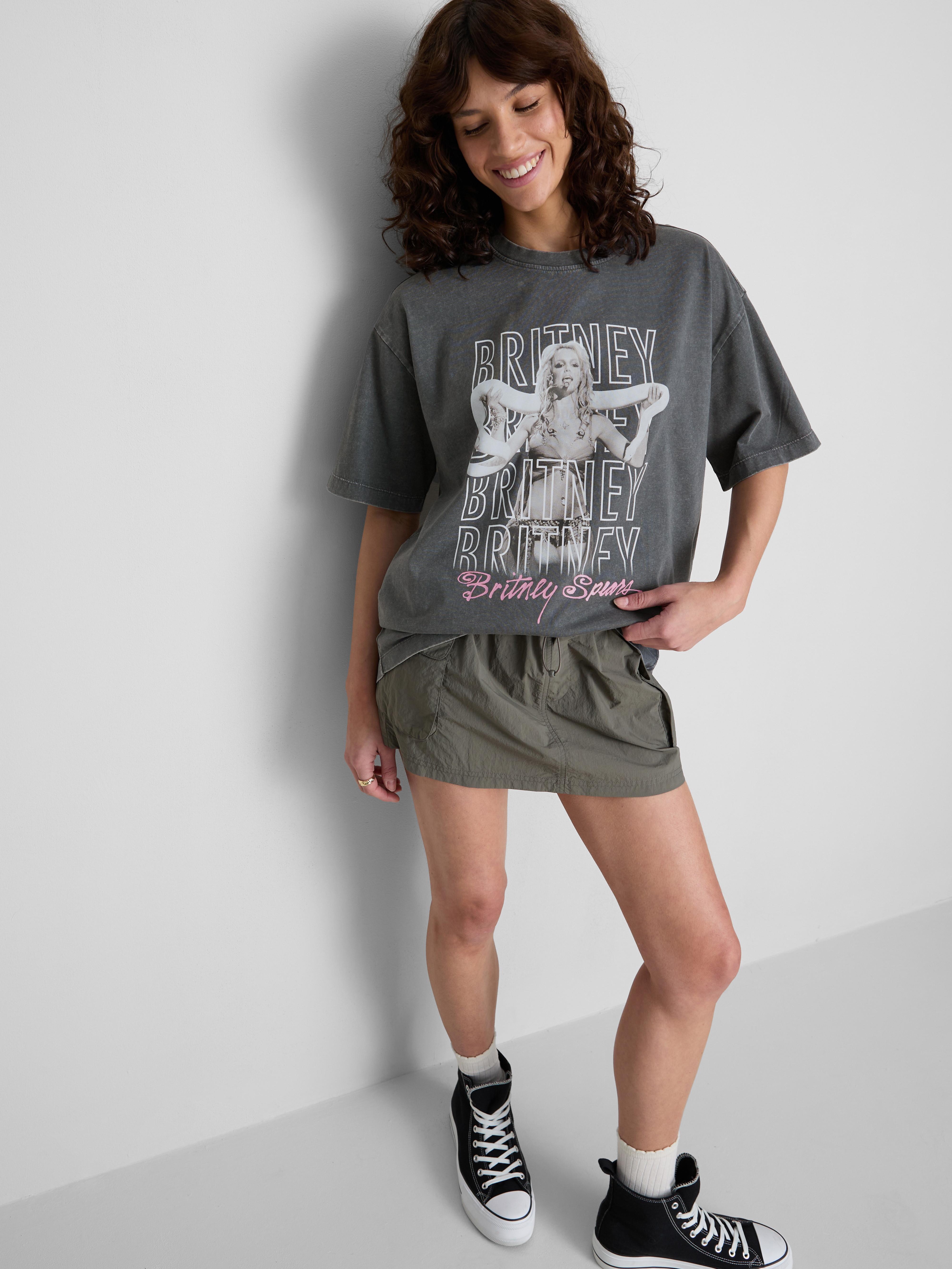The Primark Scene | „Britney Spears“ Baumwoll-T-Shirt mit Grafik
