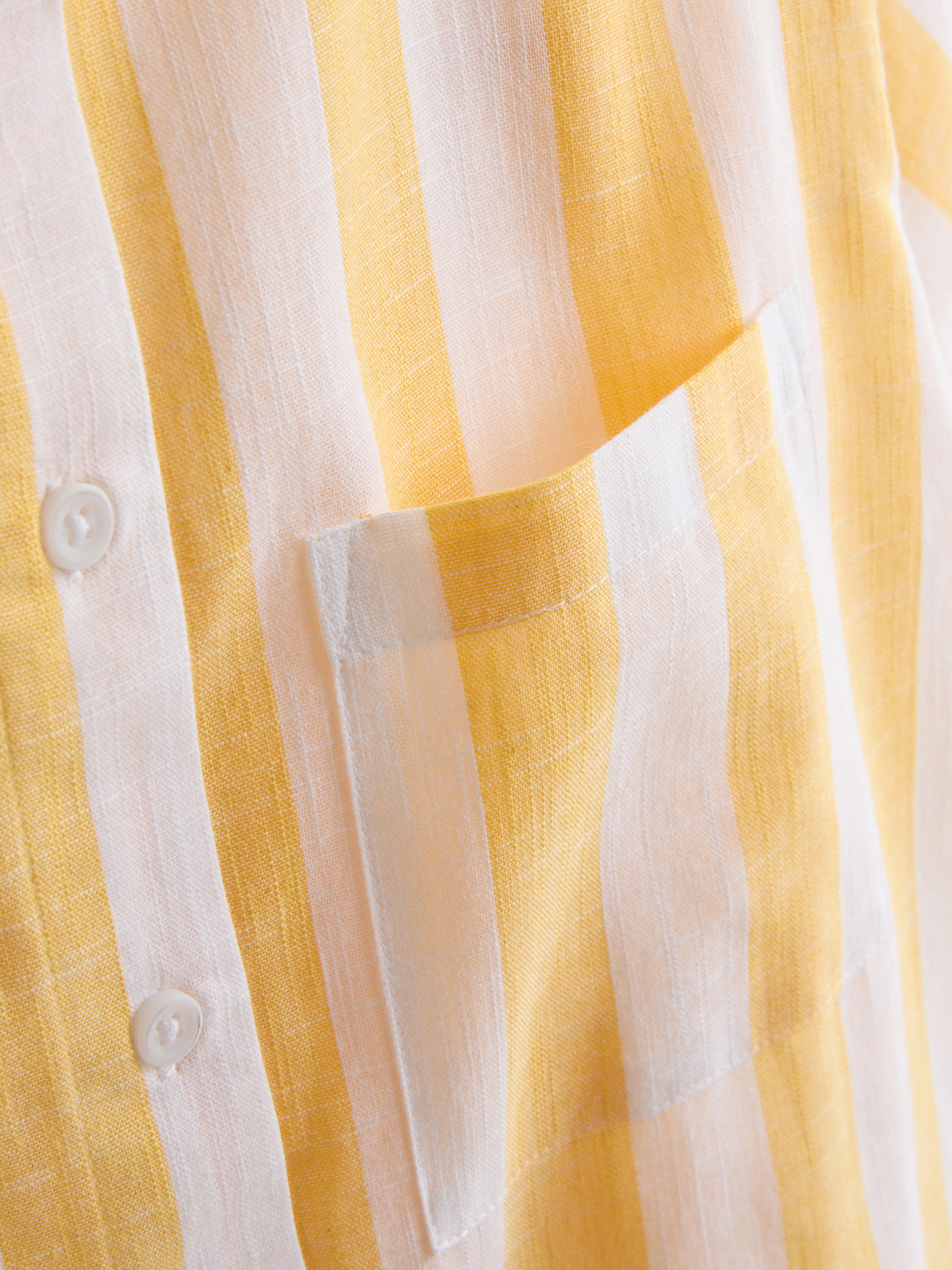 Chemise de plage décontractée à rayures