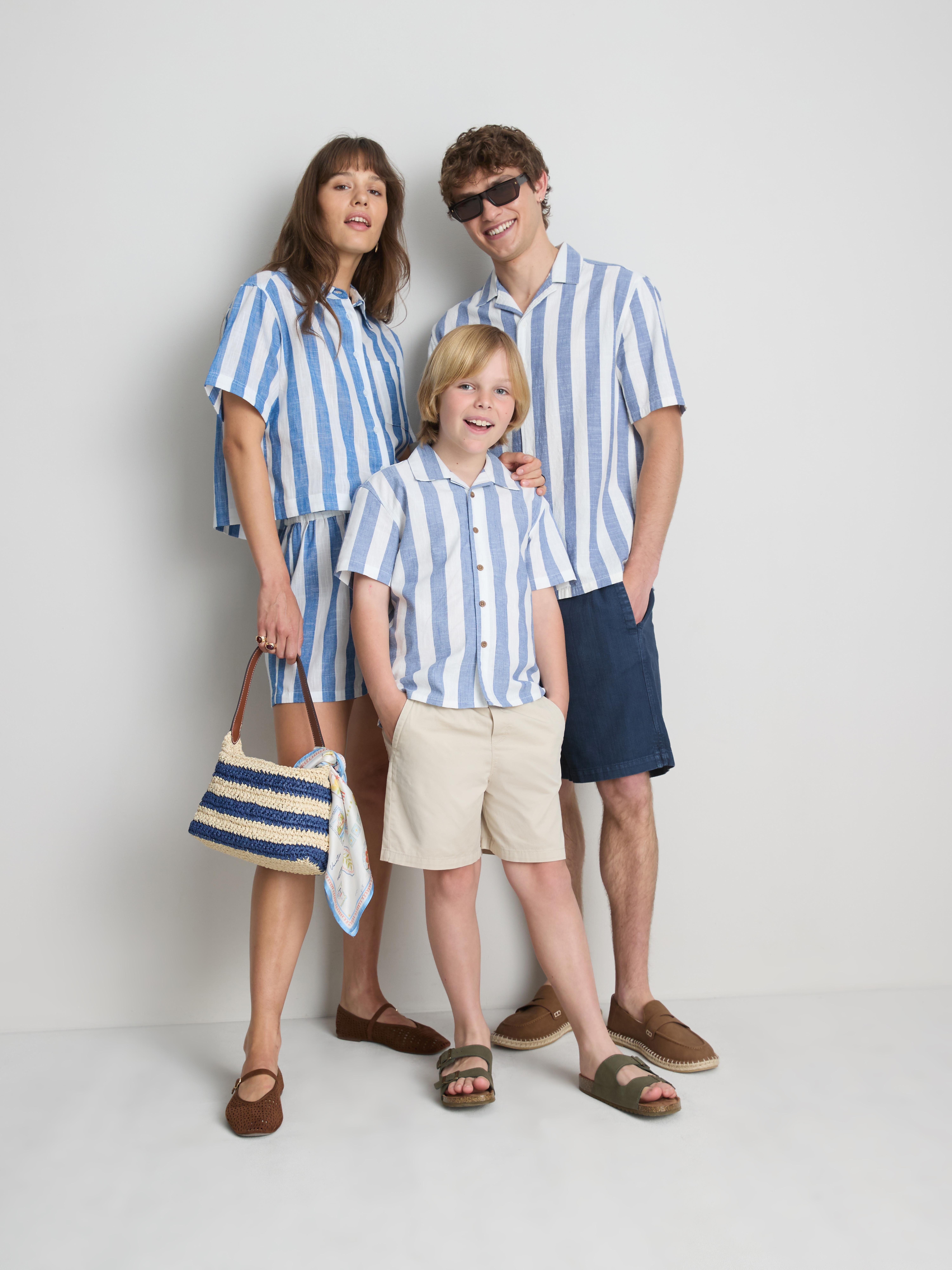 Relaxed Stripe Beach Shirt