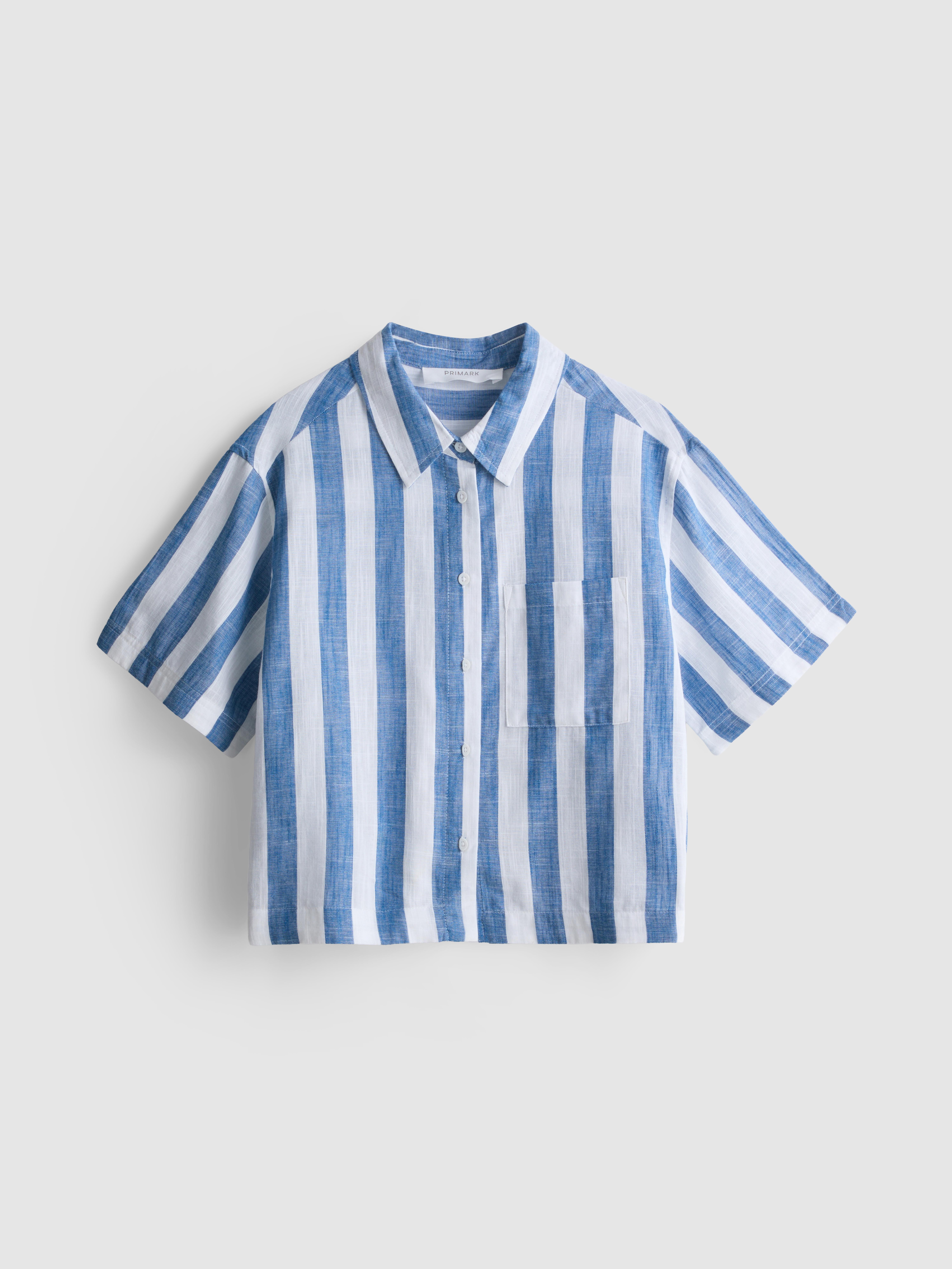 Relaxed Stripe Beach Shirt