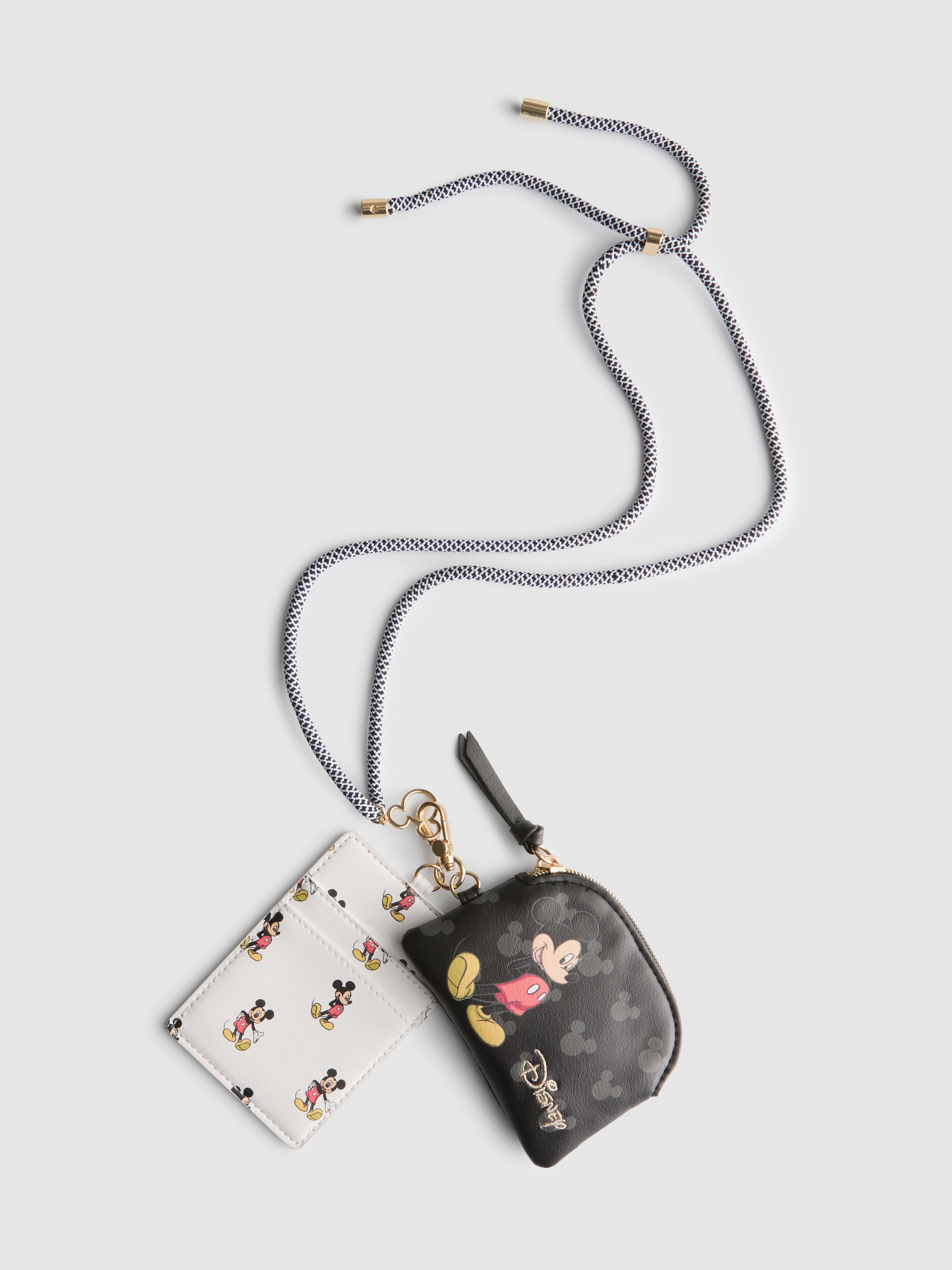 Disney's Mickey Mousse Faux Leather Lanyard Purse