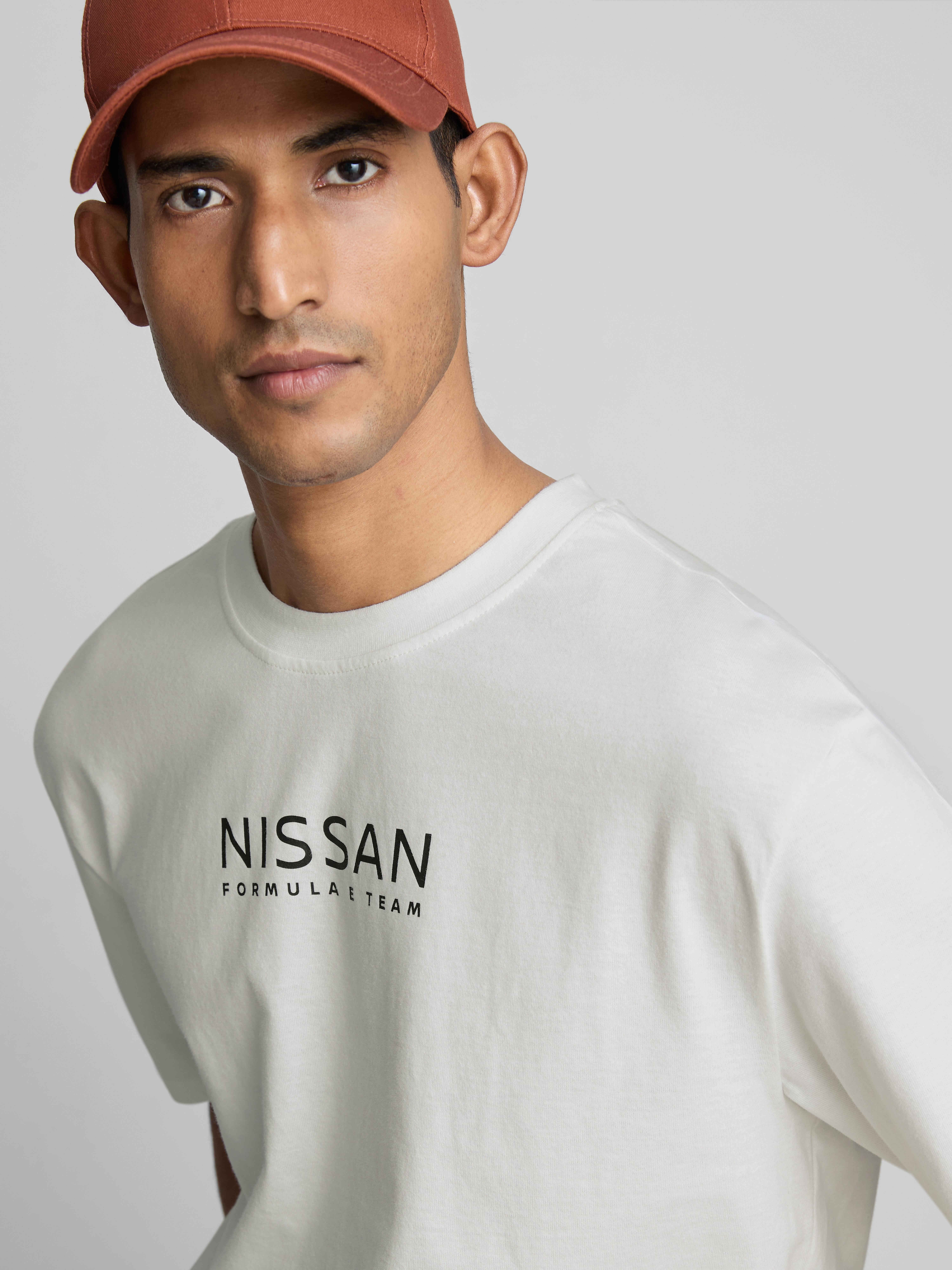 Mens Ecru Nissan Formula E T-Shirt | Primark