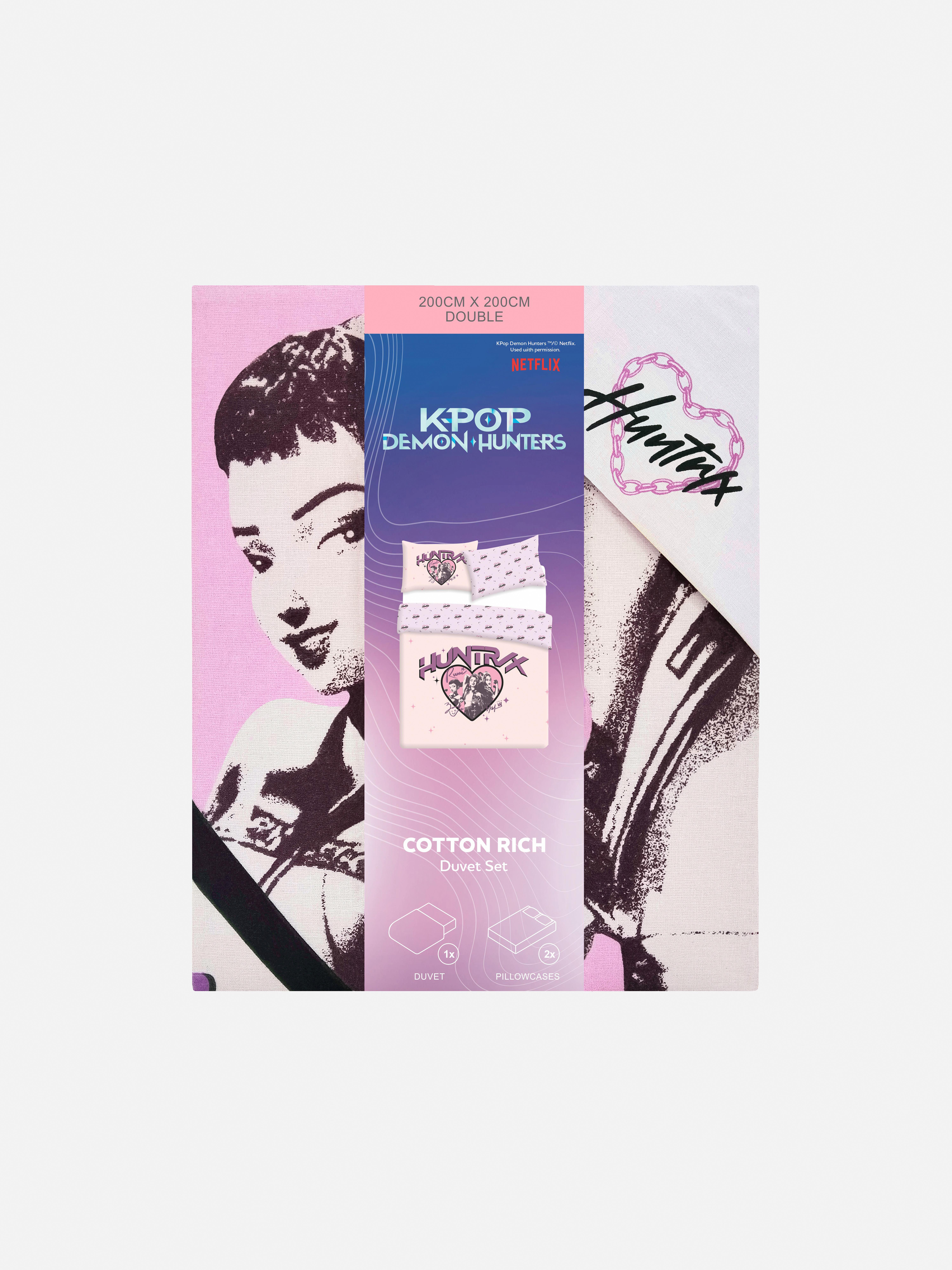 KPop Demon Hunters Huntr/X Double Duvet Cover Set