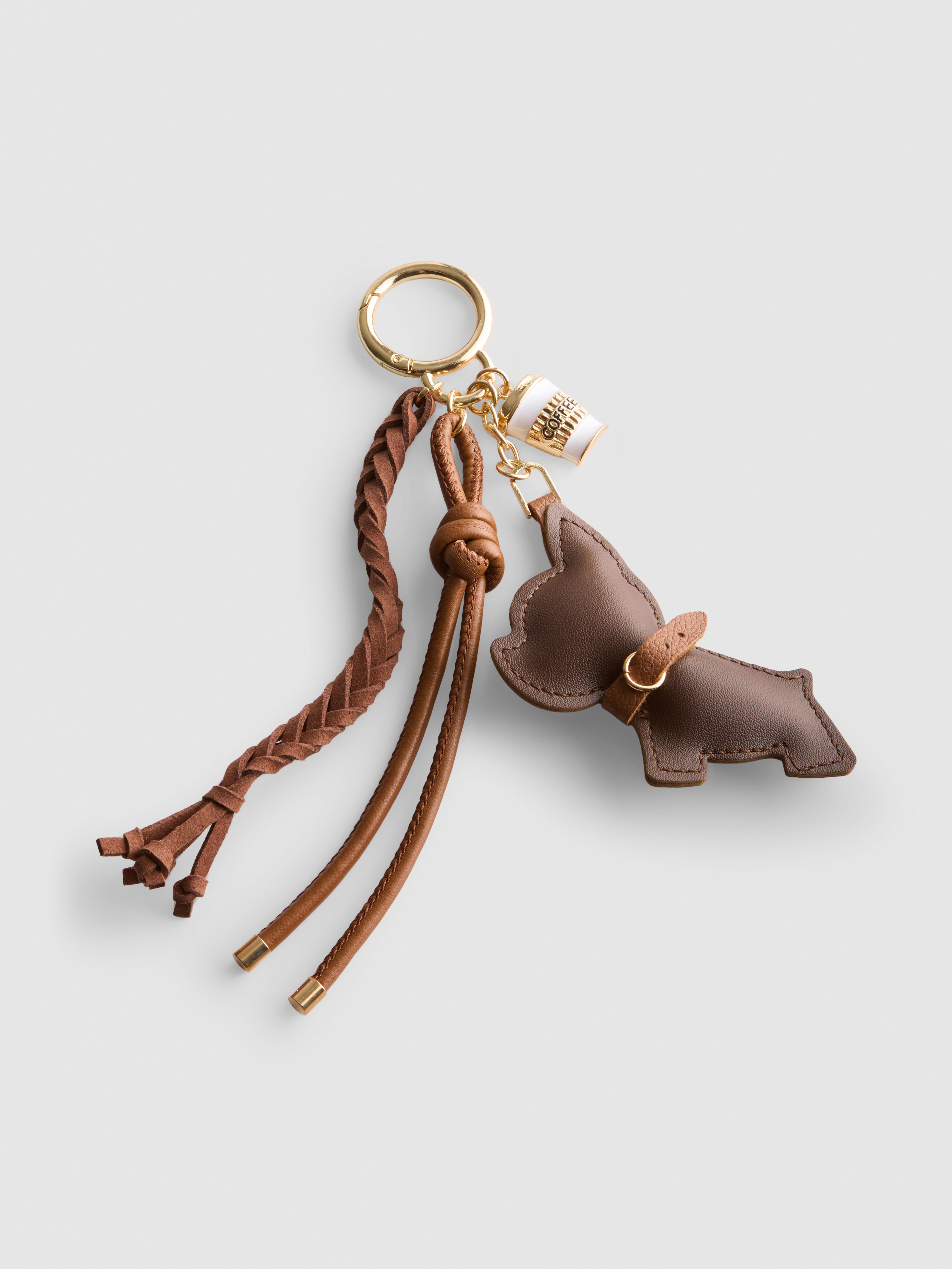 Sleutelhanger tasbedel met hondje