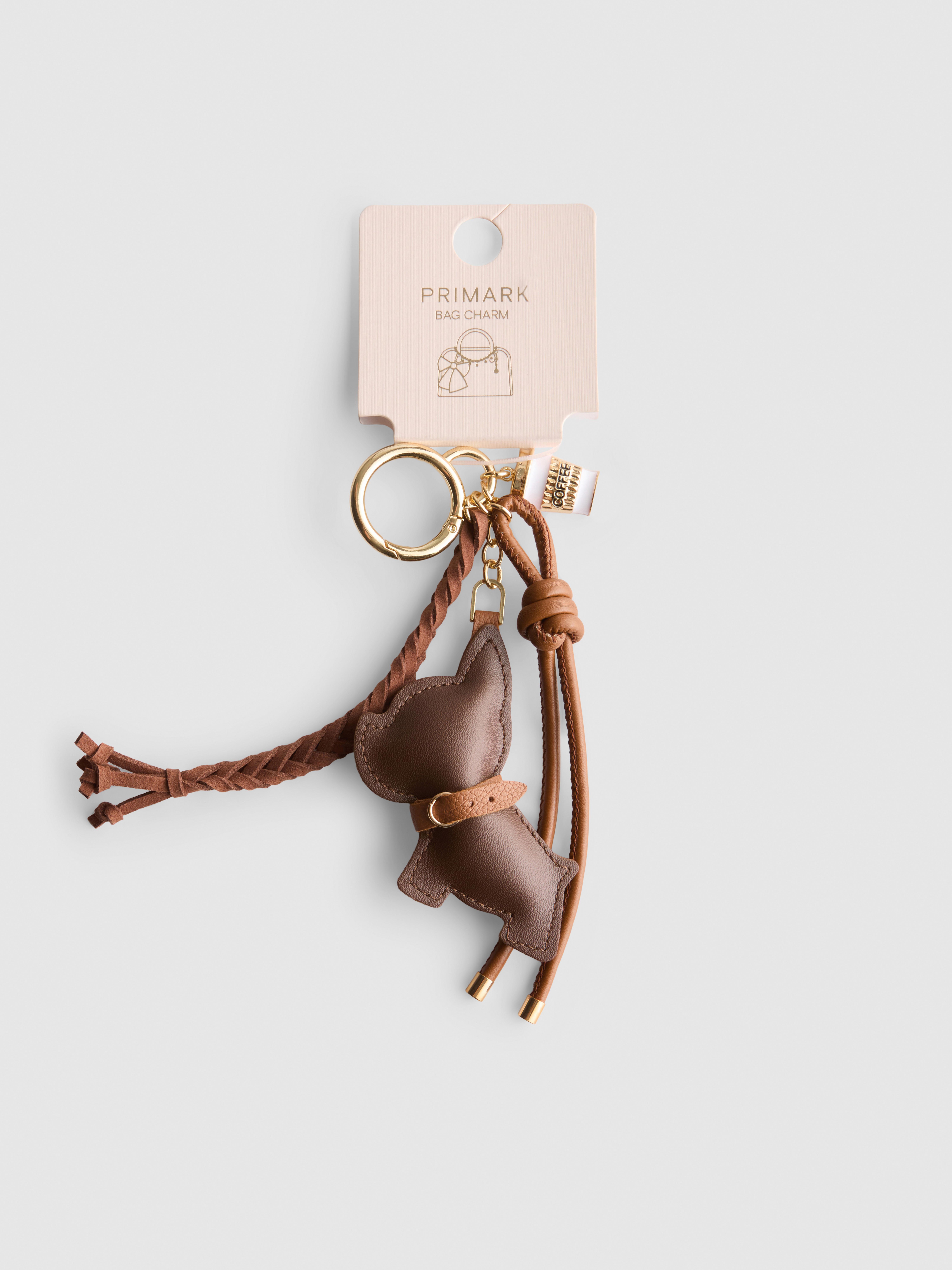☆quizzical elephant☆ イタグレ Dog Bag charm Women's Dog Bag Charm Keychain - Brown | Primark