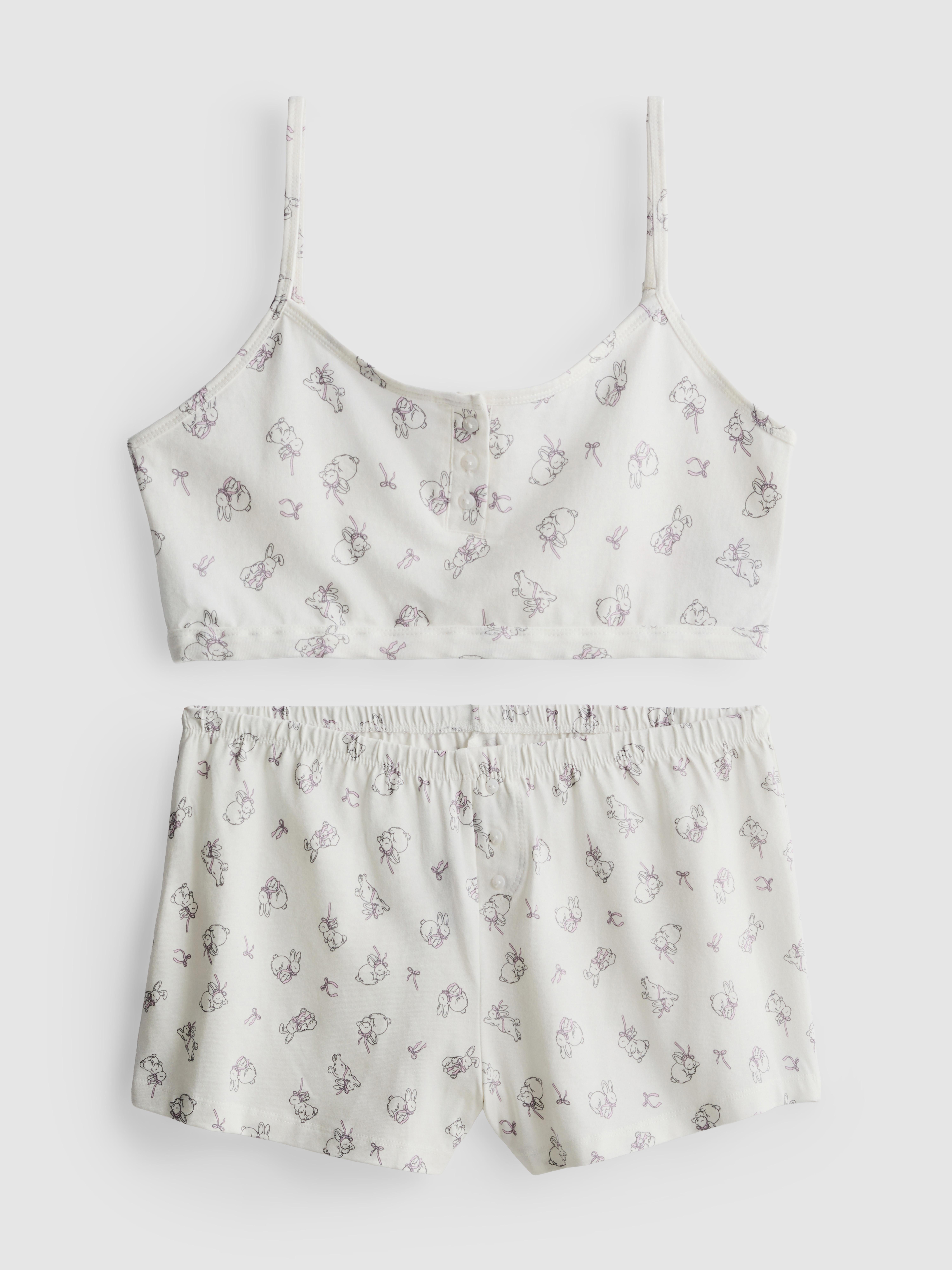 Pijama corto con camiseta de tirantes