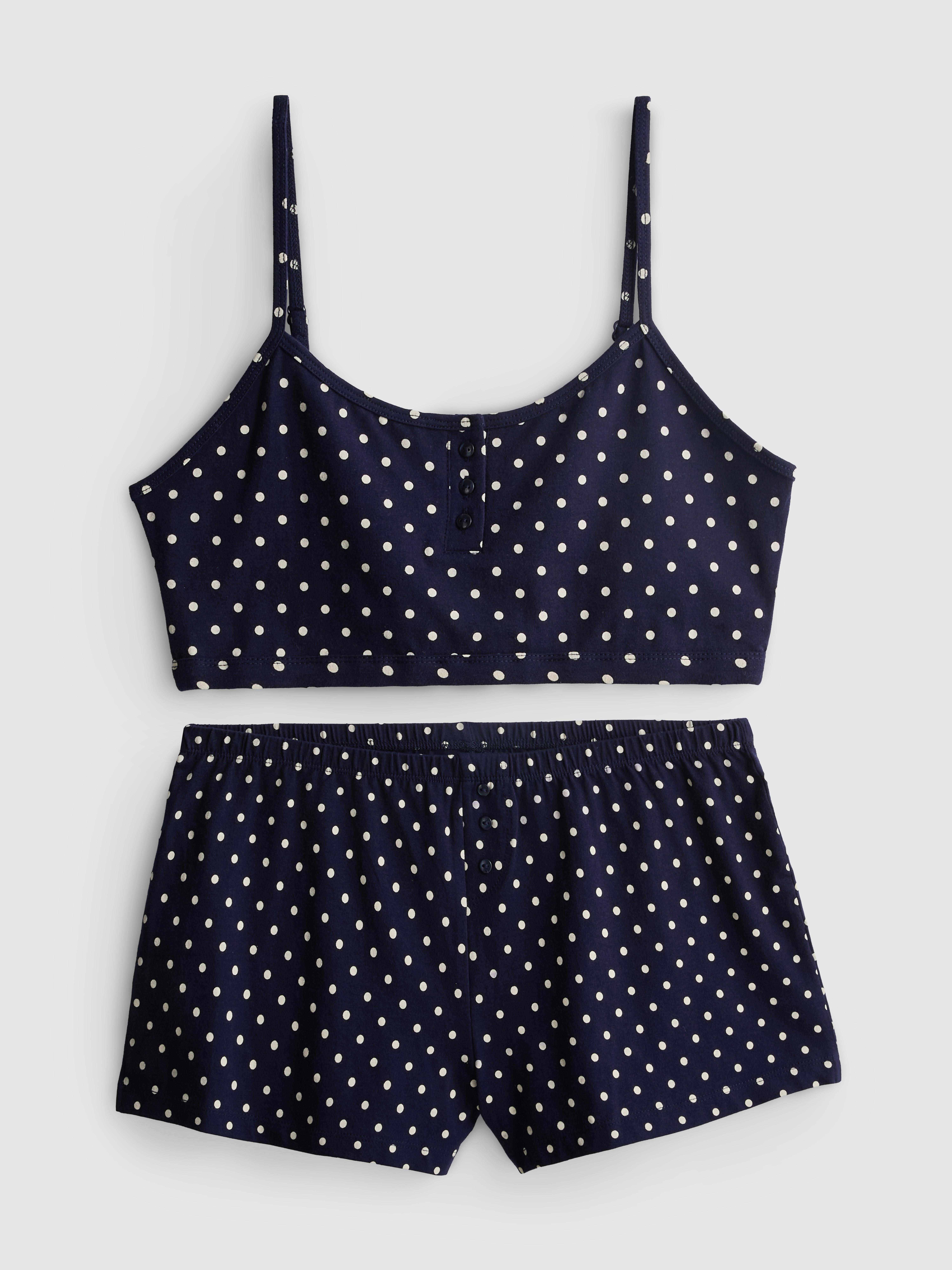 Pijama curto top alças curto