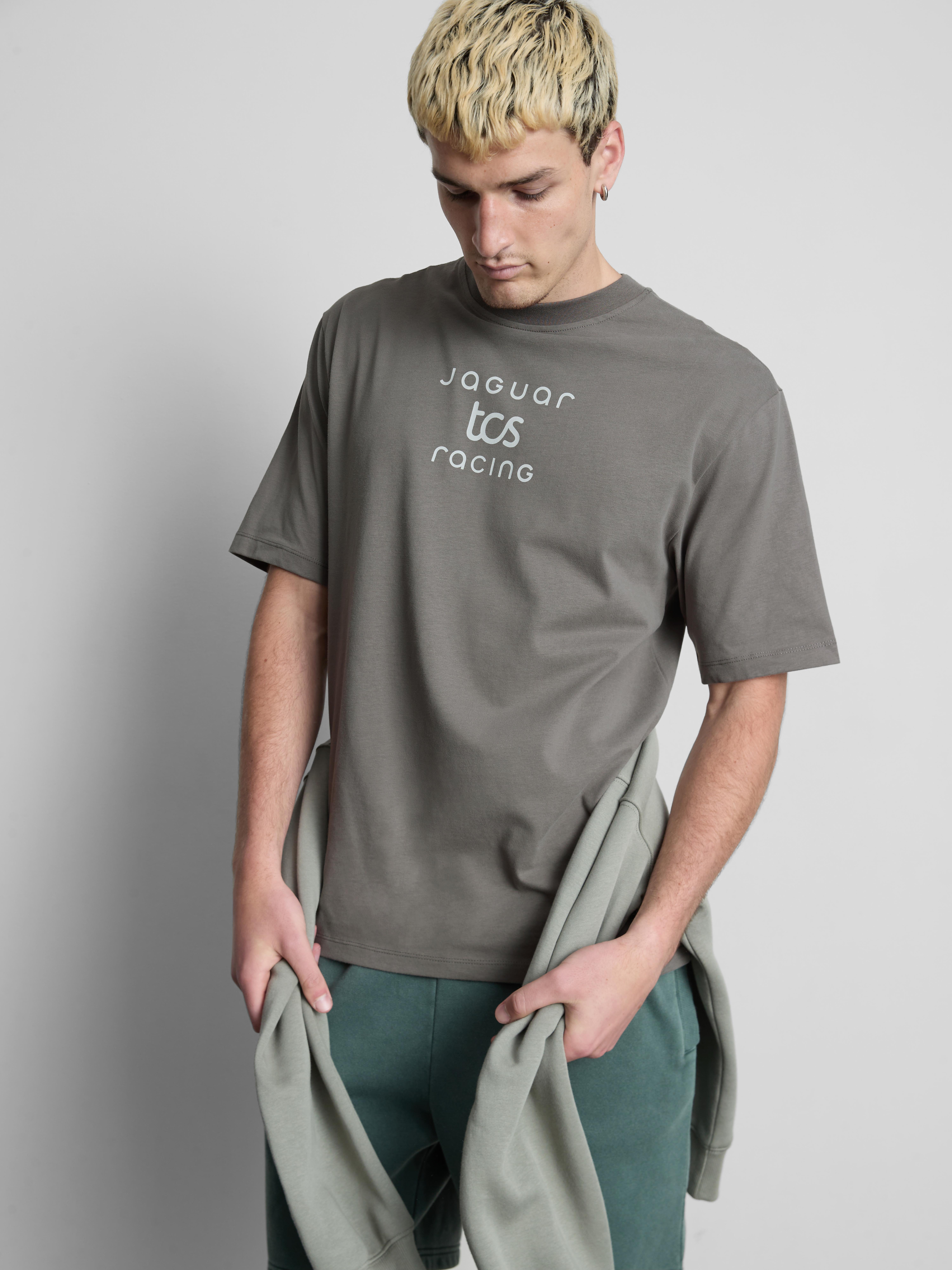 Tricou cu imprimeu Jaguar TCS Racing - Gri cărbune - Bărbați | Primark