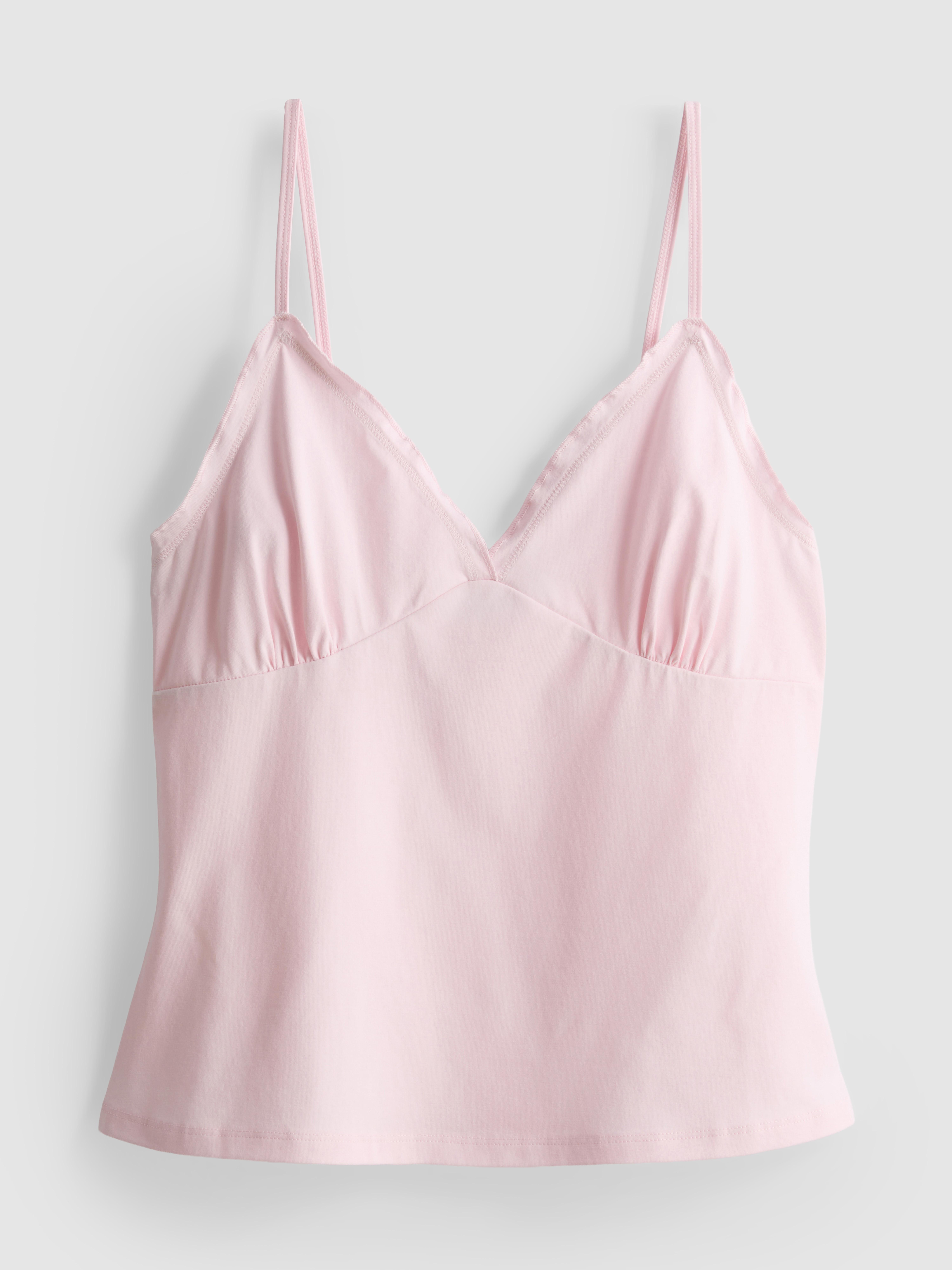 Top alças babydoll decote V